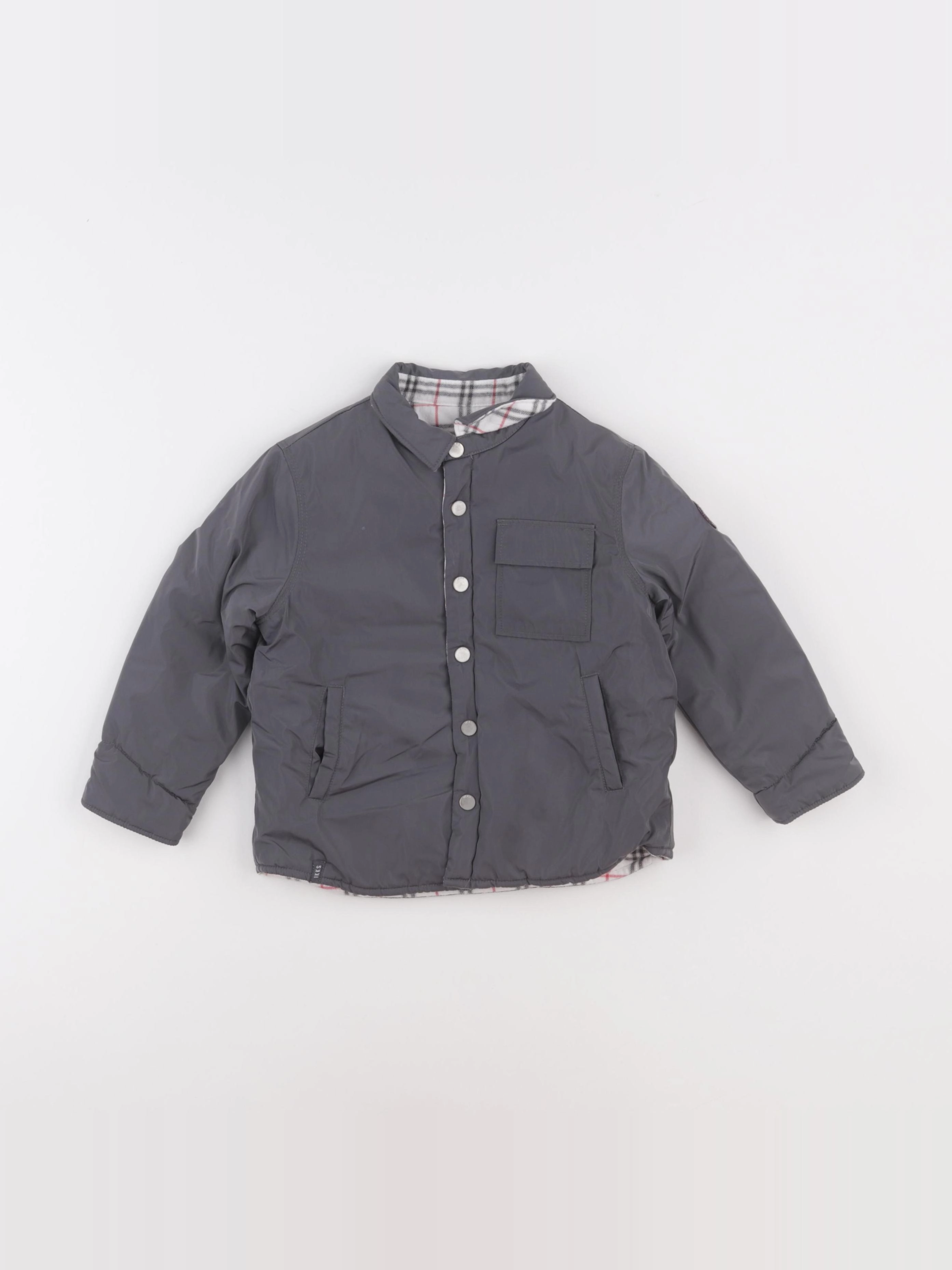 IKKS - veste réversible gris - 2 ans