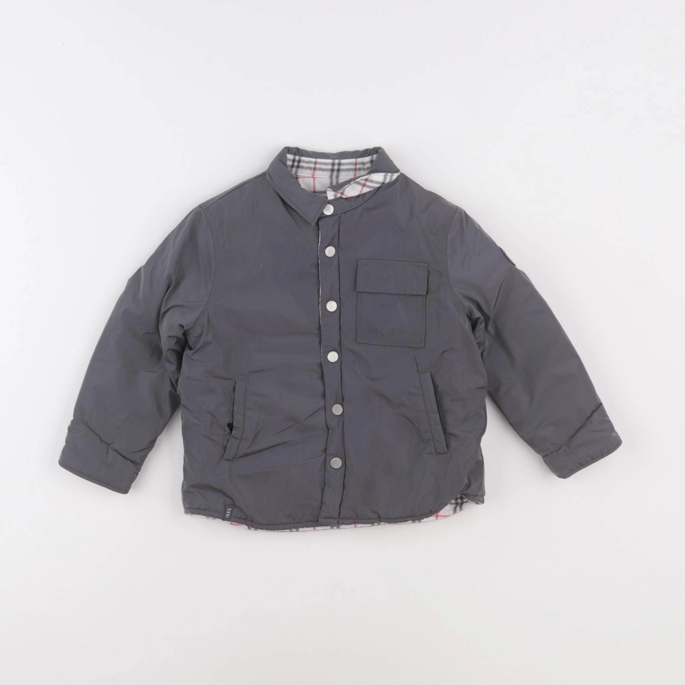 IKKS - veste réversible gris - 2 ans