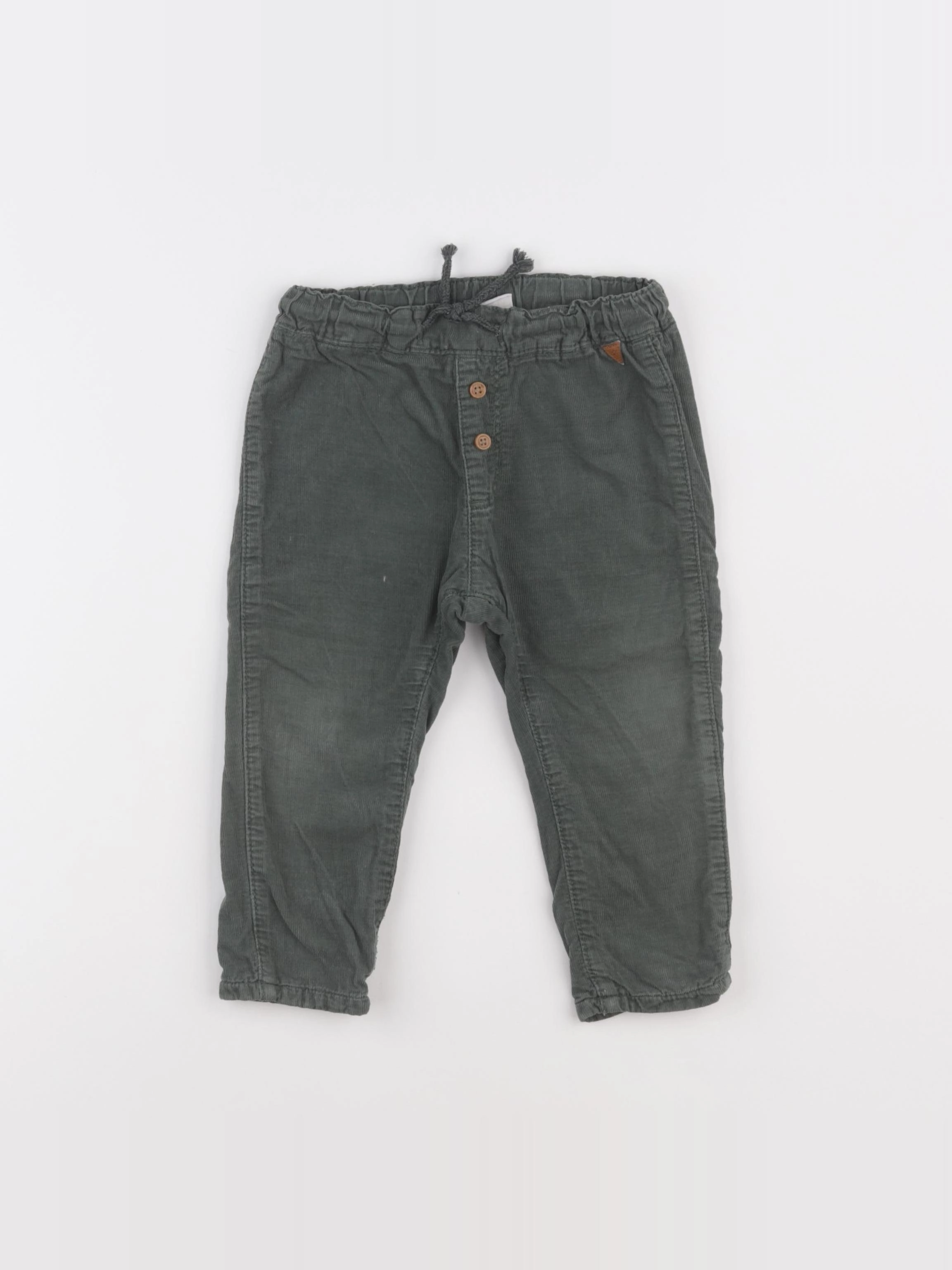 H&M - pantalon vert - 12/18 mois