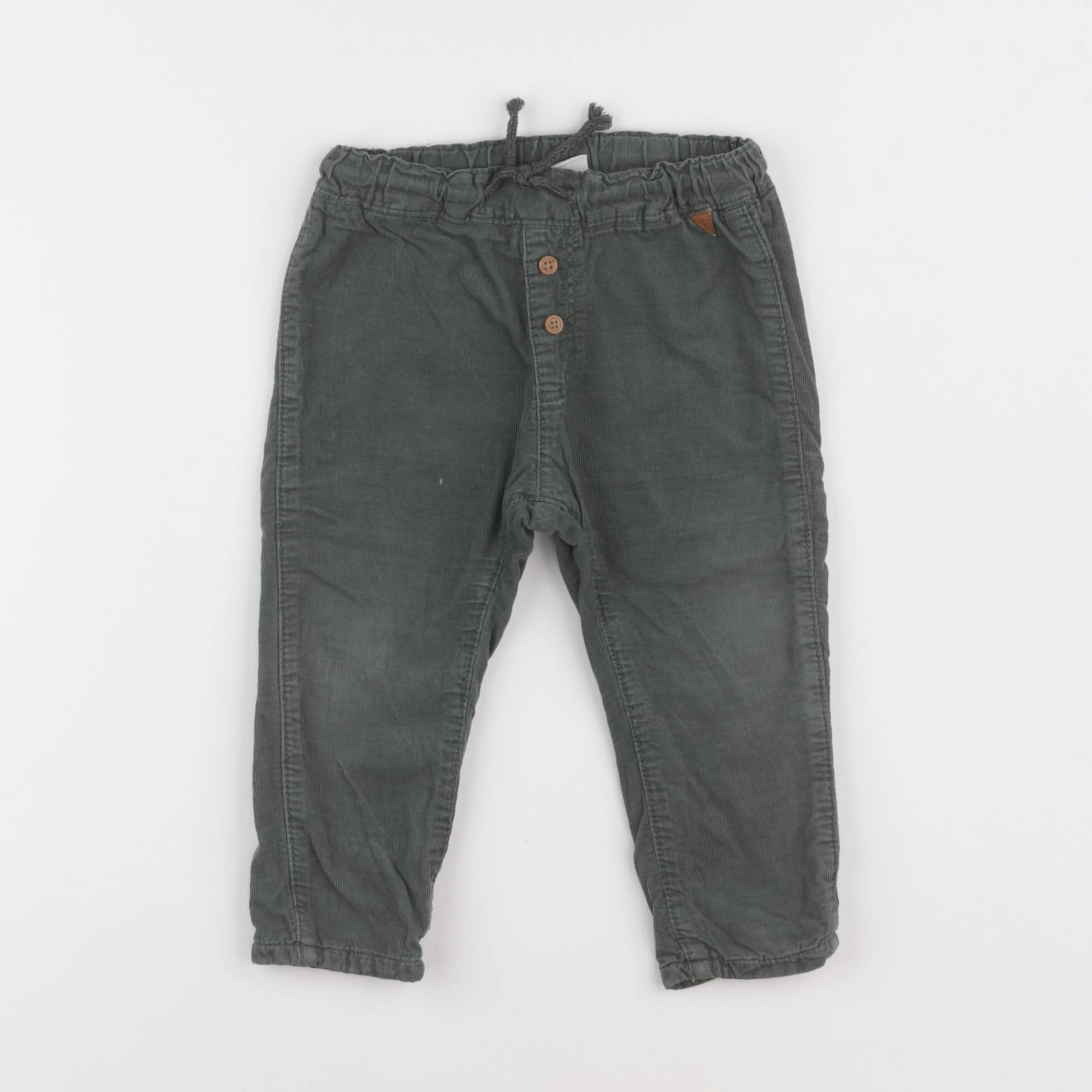 H&M - pantalon vert - 12/18 mois