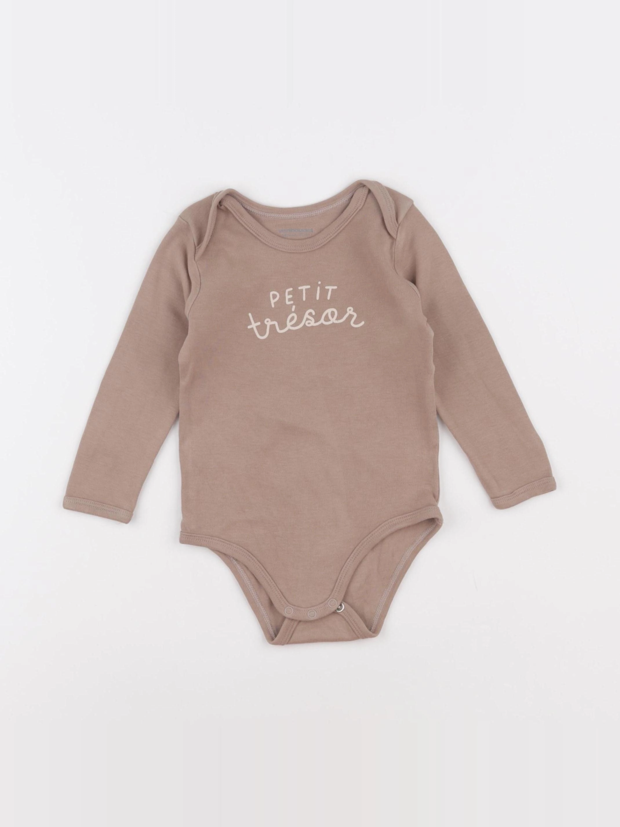 Vertbaudet - body beige - 18 mois