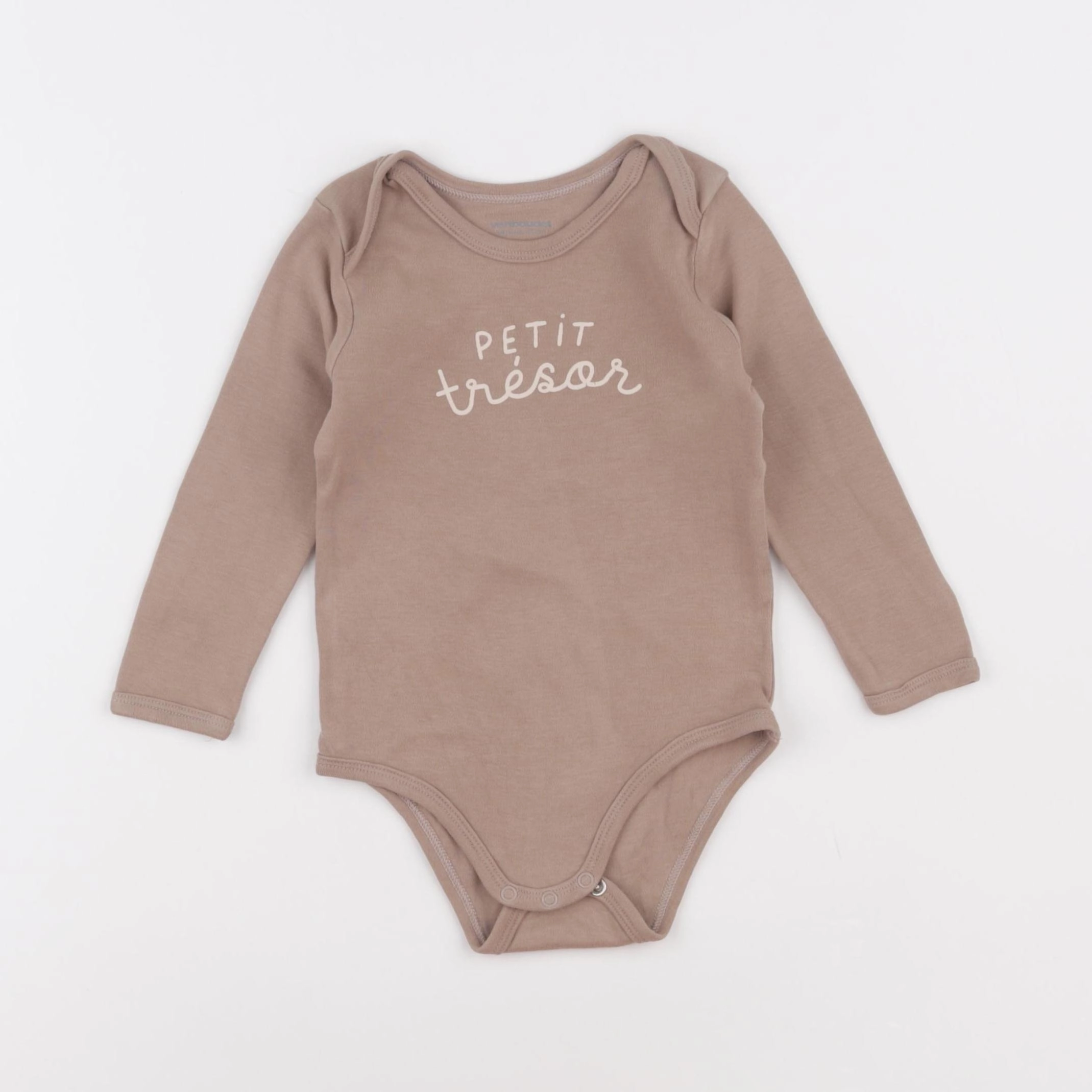 Vertbaudet - body beige - 18 mois