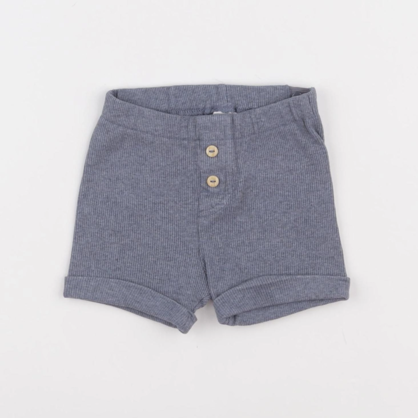 H&M - short bleu - 9/12 mois