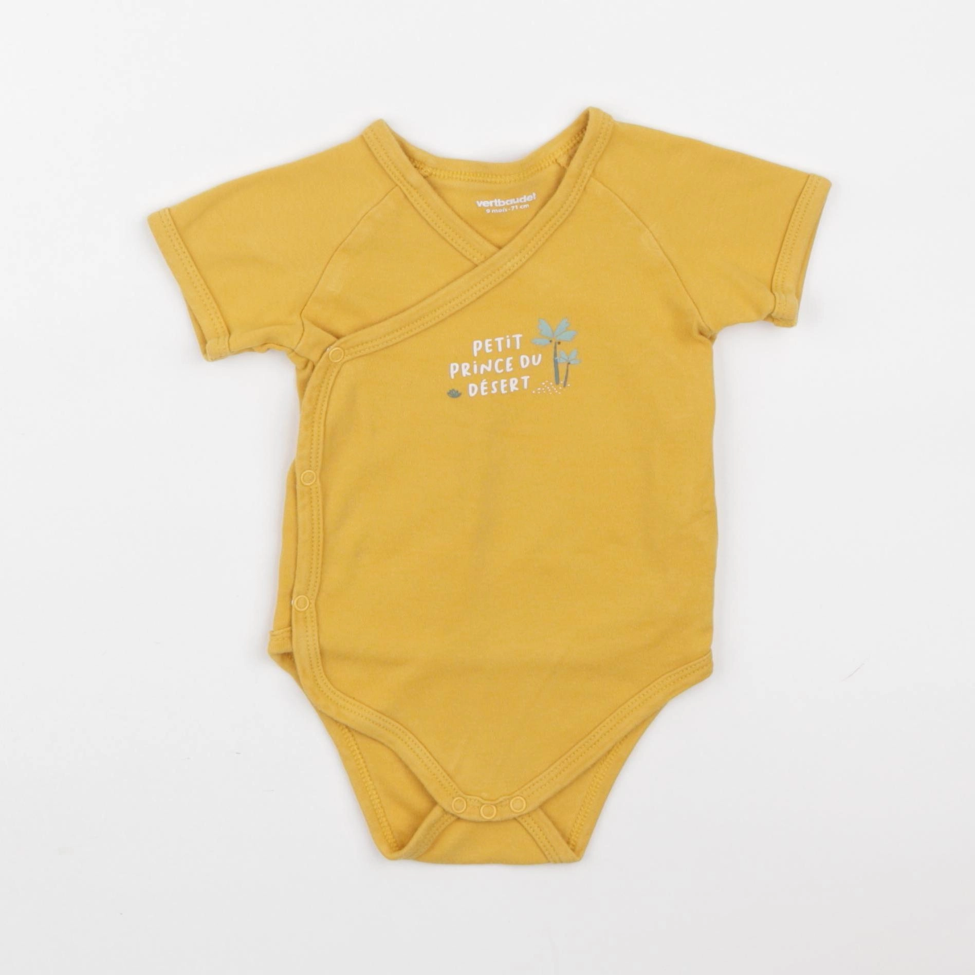 Vertbaudet - body jaune - 9 mois
