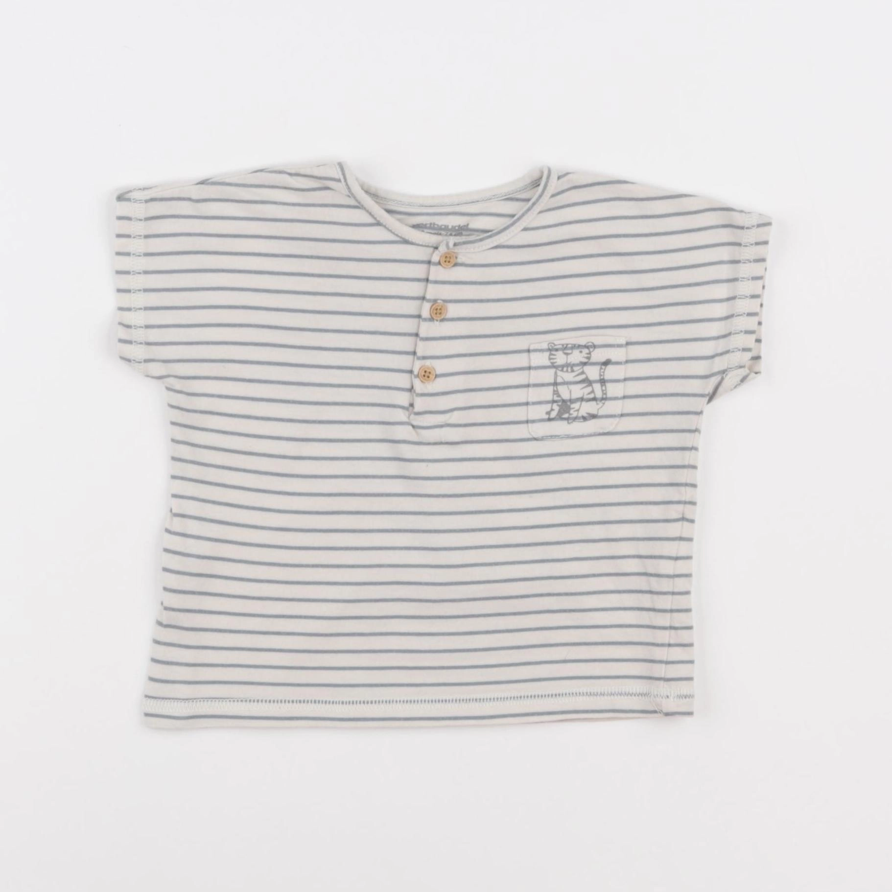 Vertbaudet - tee-shirt vert - 12 mois