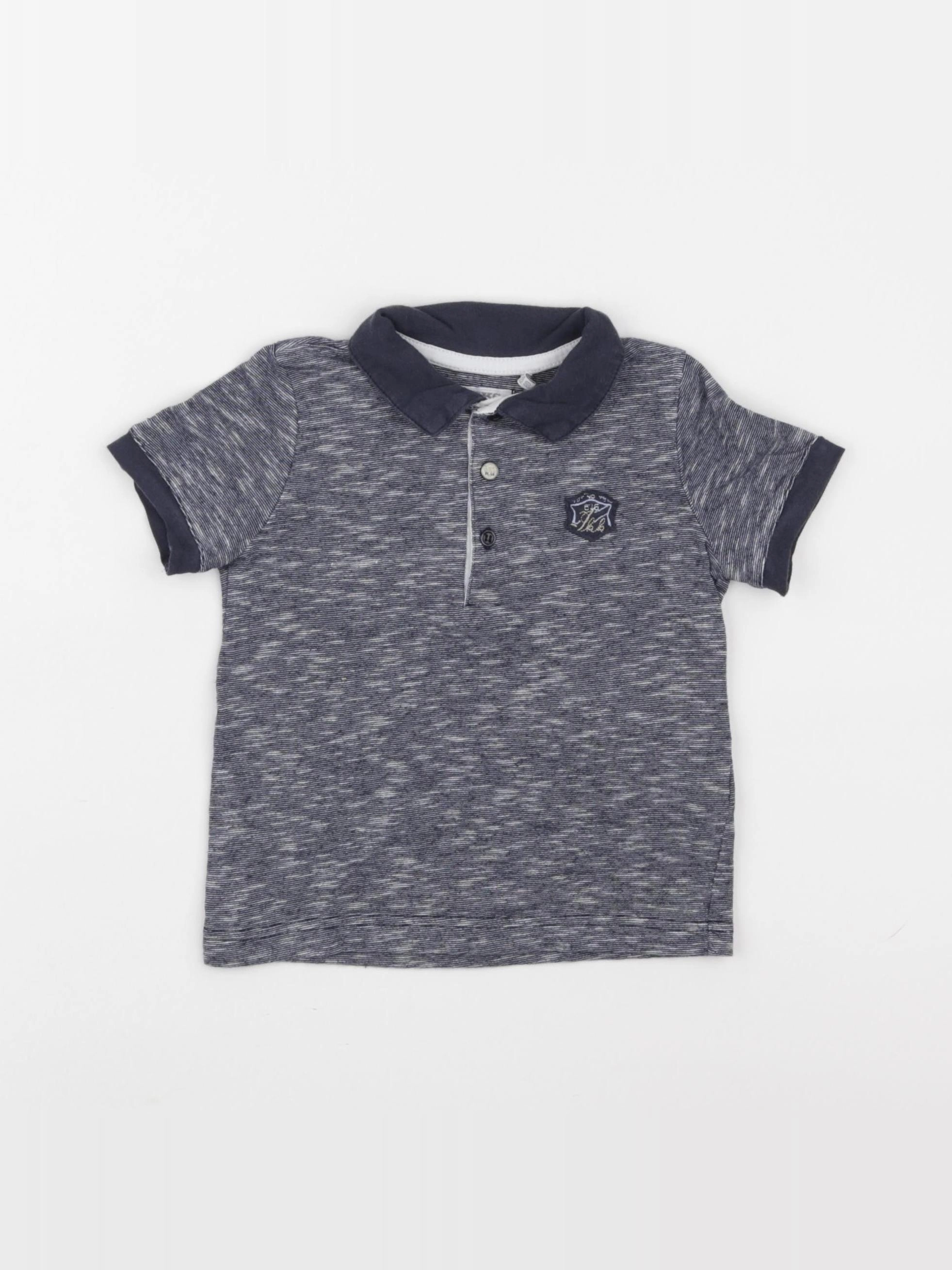 IKKS - polo bleu - 18 mois