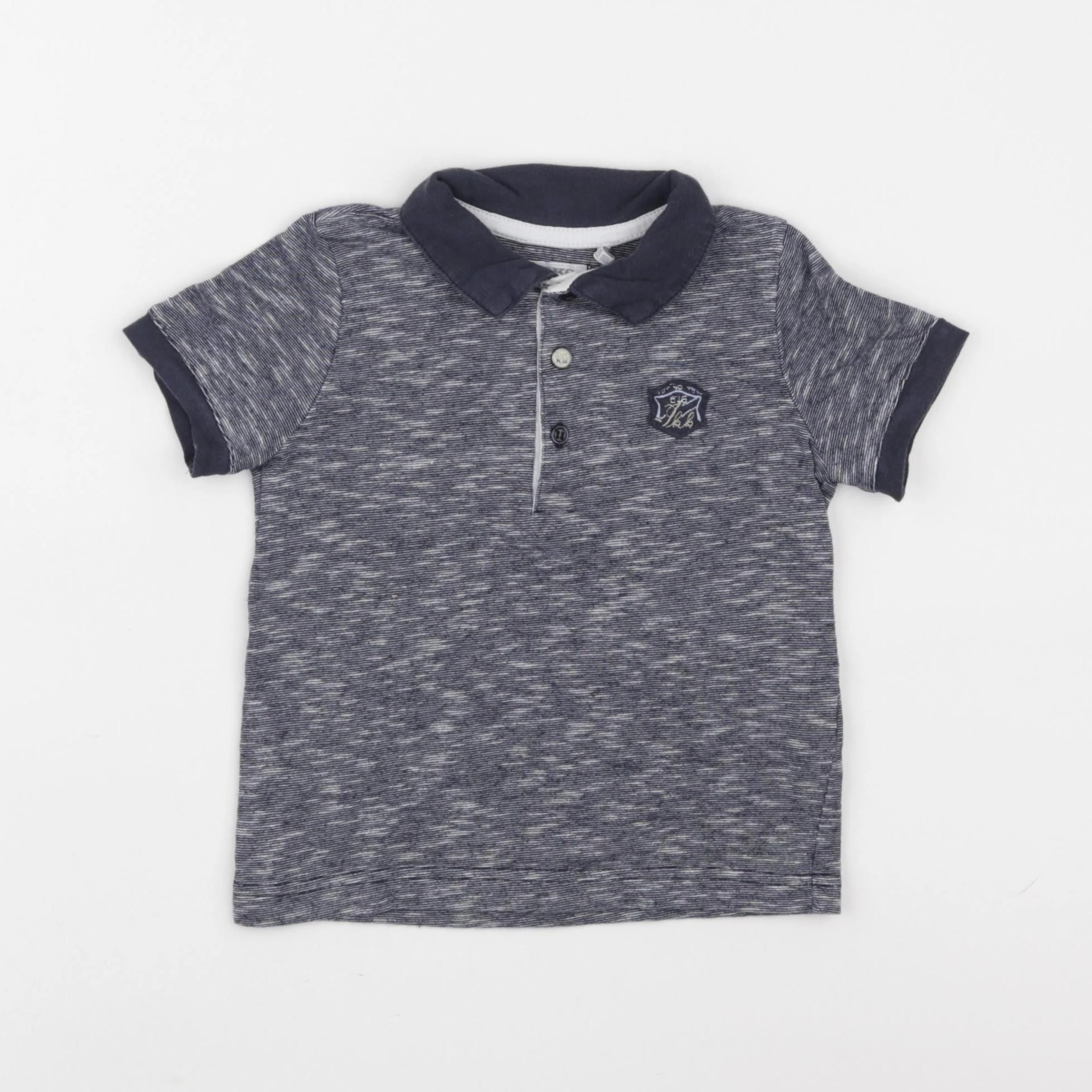 IKKS - polo bleu - 18 mois
