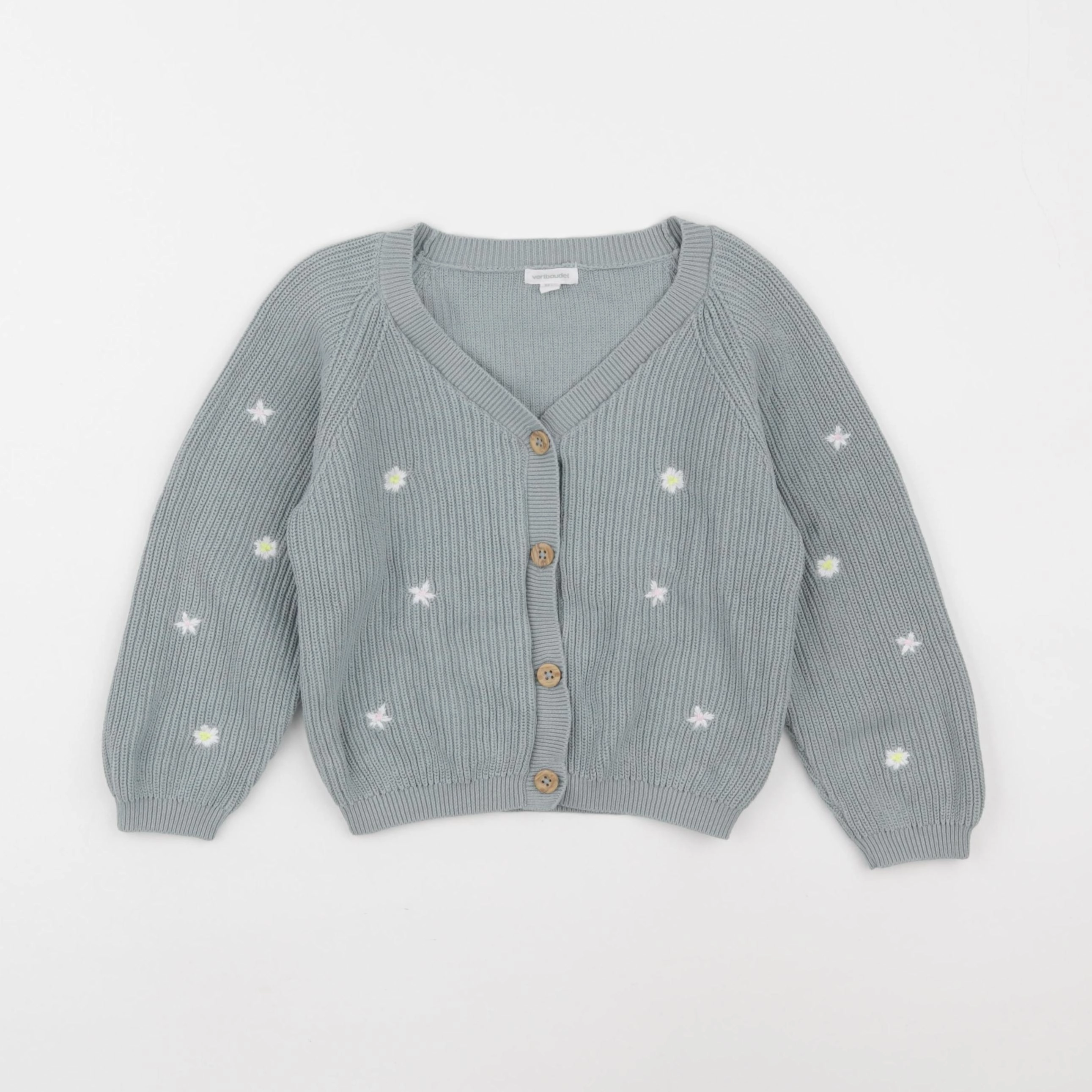 Vertbaudet - gilet vert - 36 mois