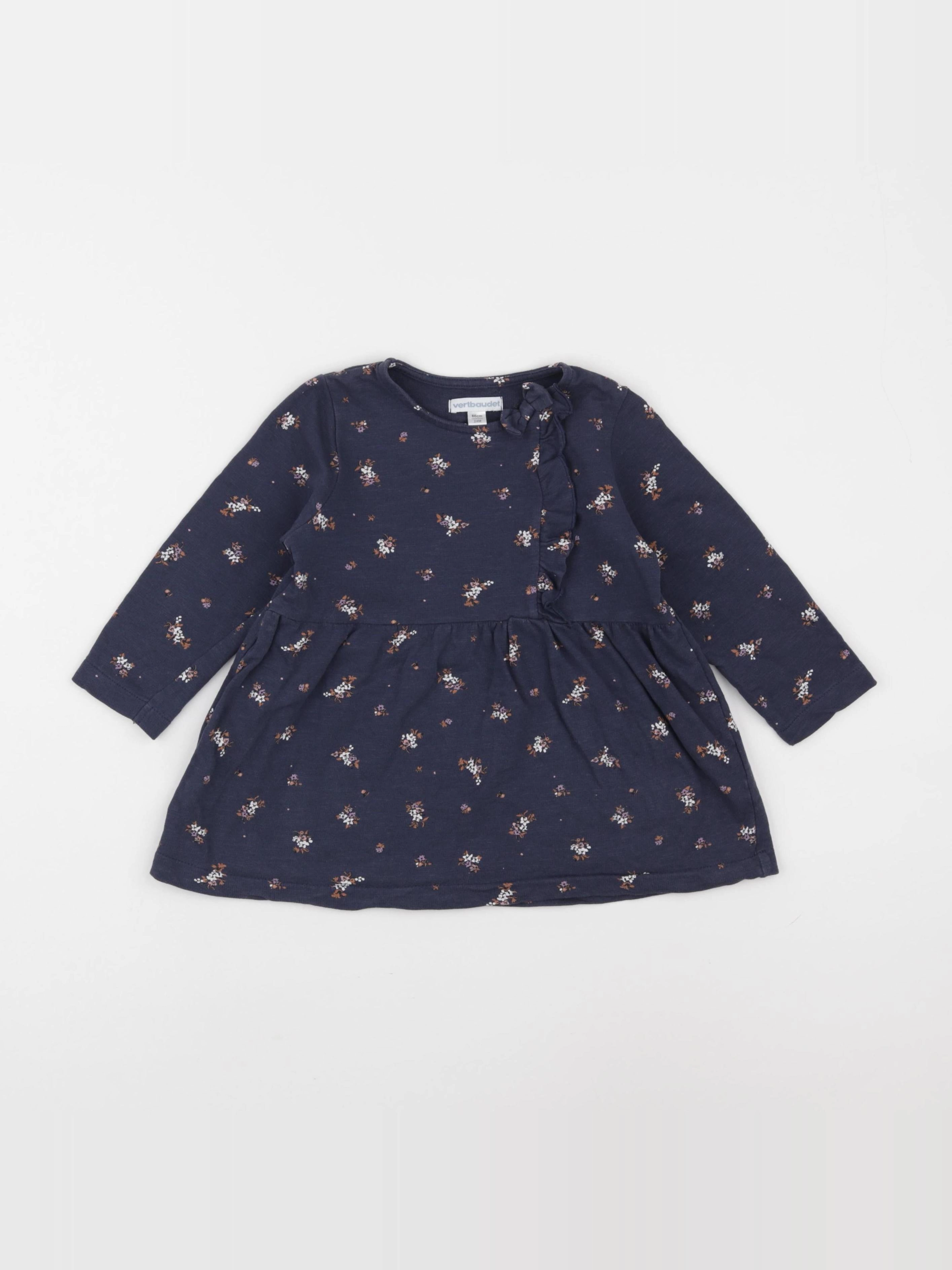 Vertbaudet - robe bleu - 24 mois