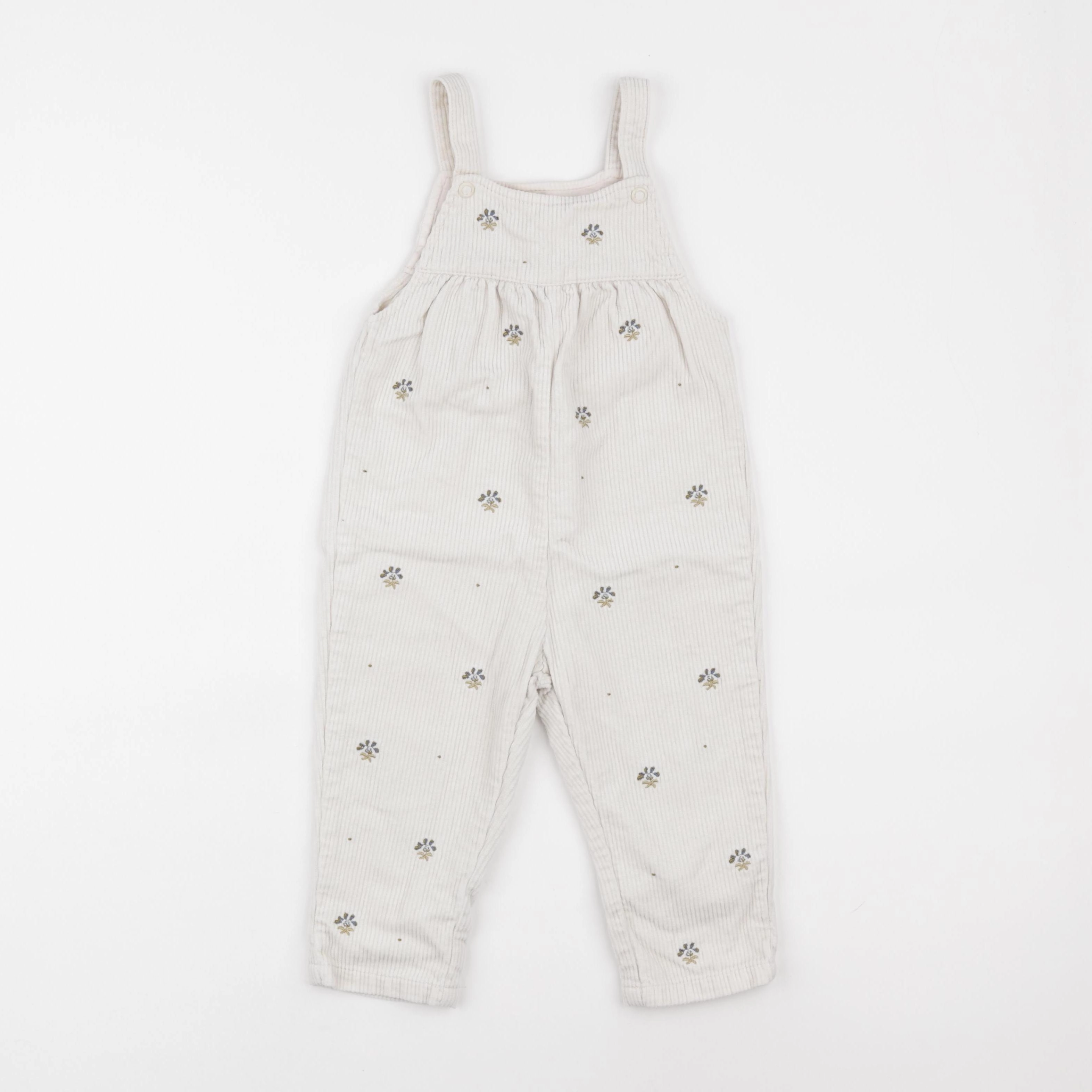 Vertbaudet - salopette beige - 24 mois