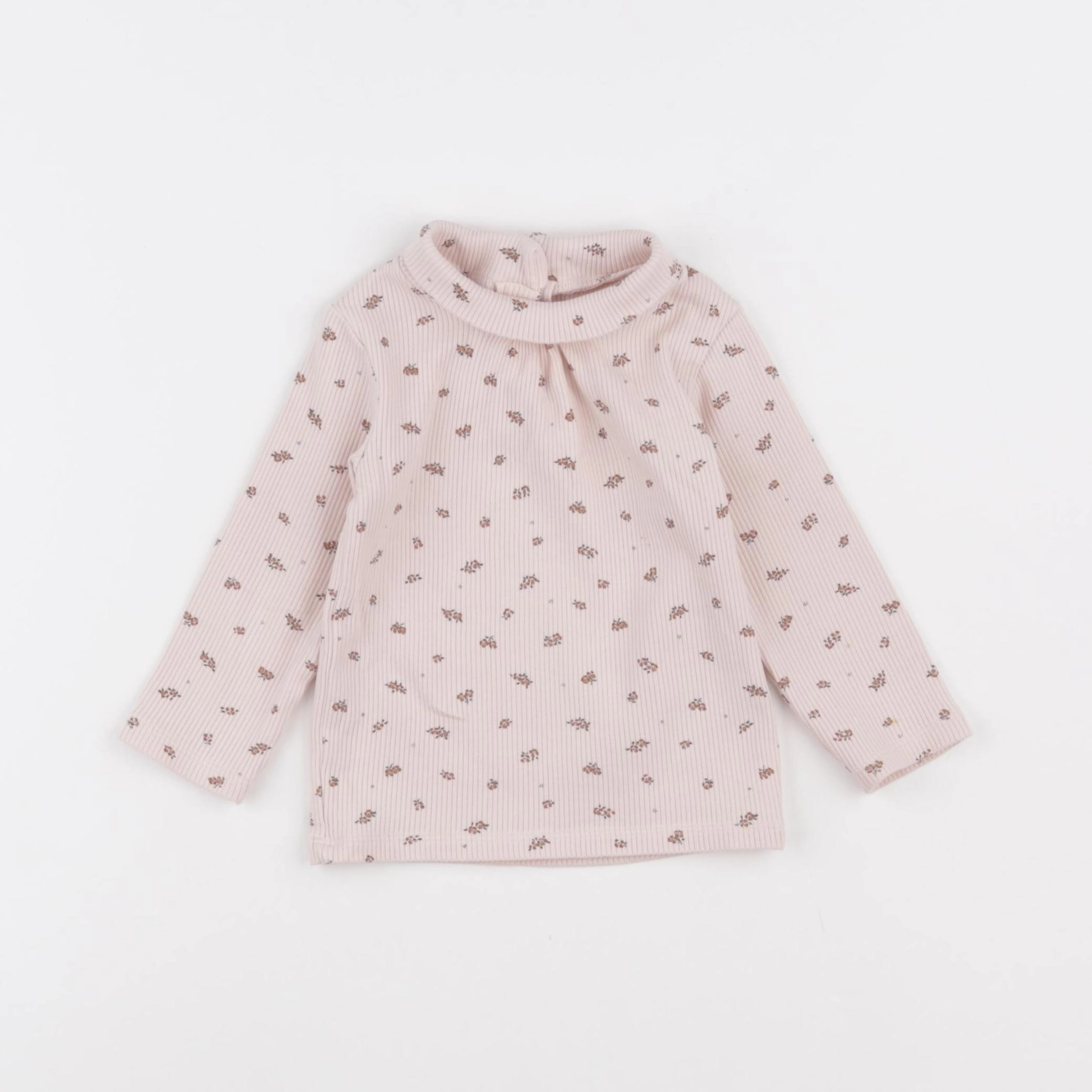 Vertbaudet - sous-pull rose - 12 mois