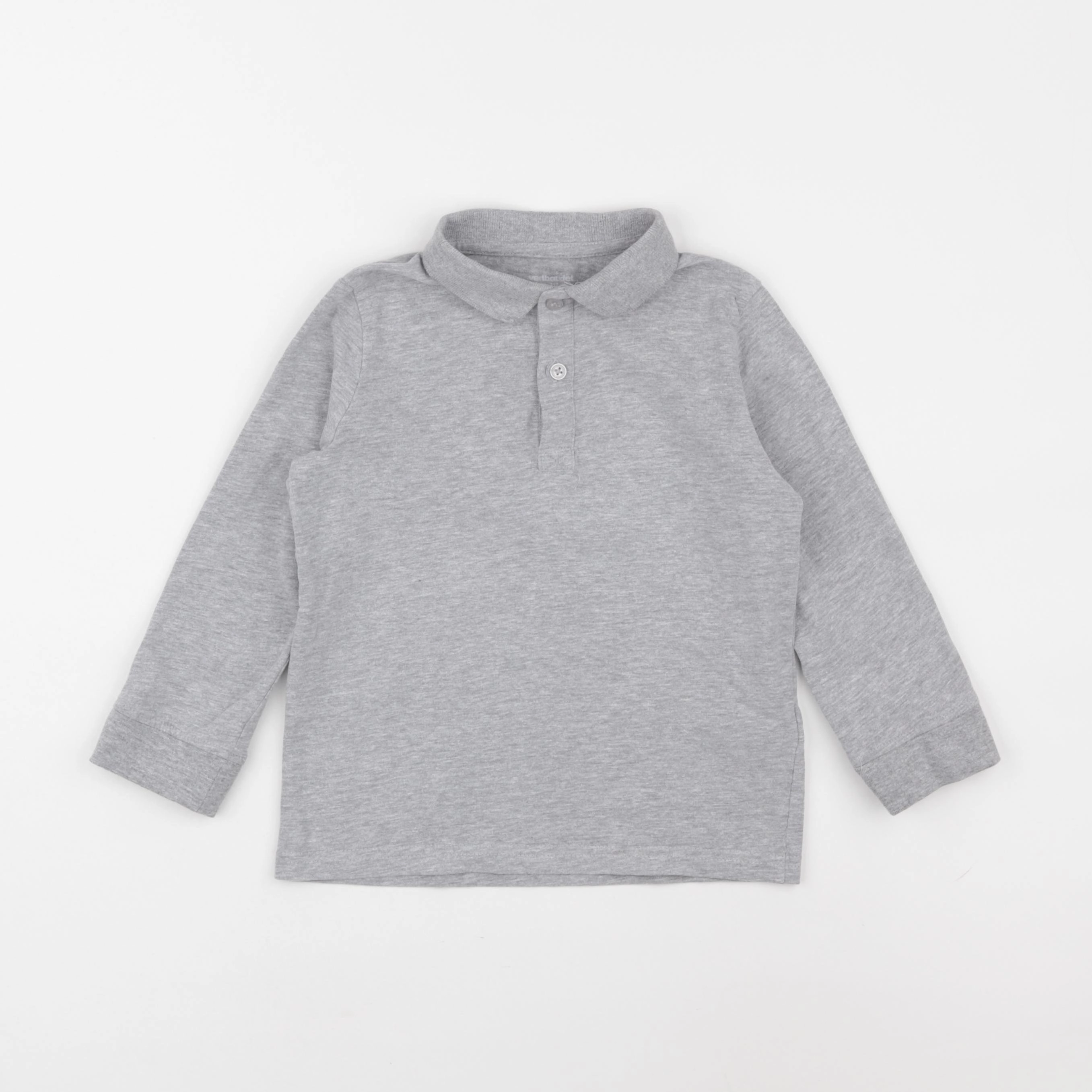 Vertbaudet - polo gris - 5 ans