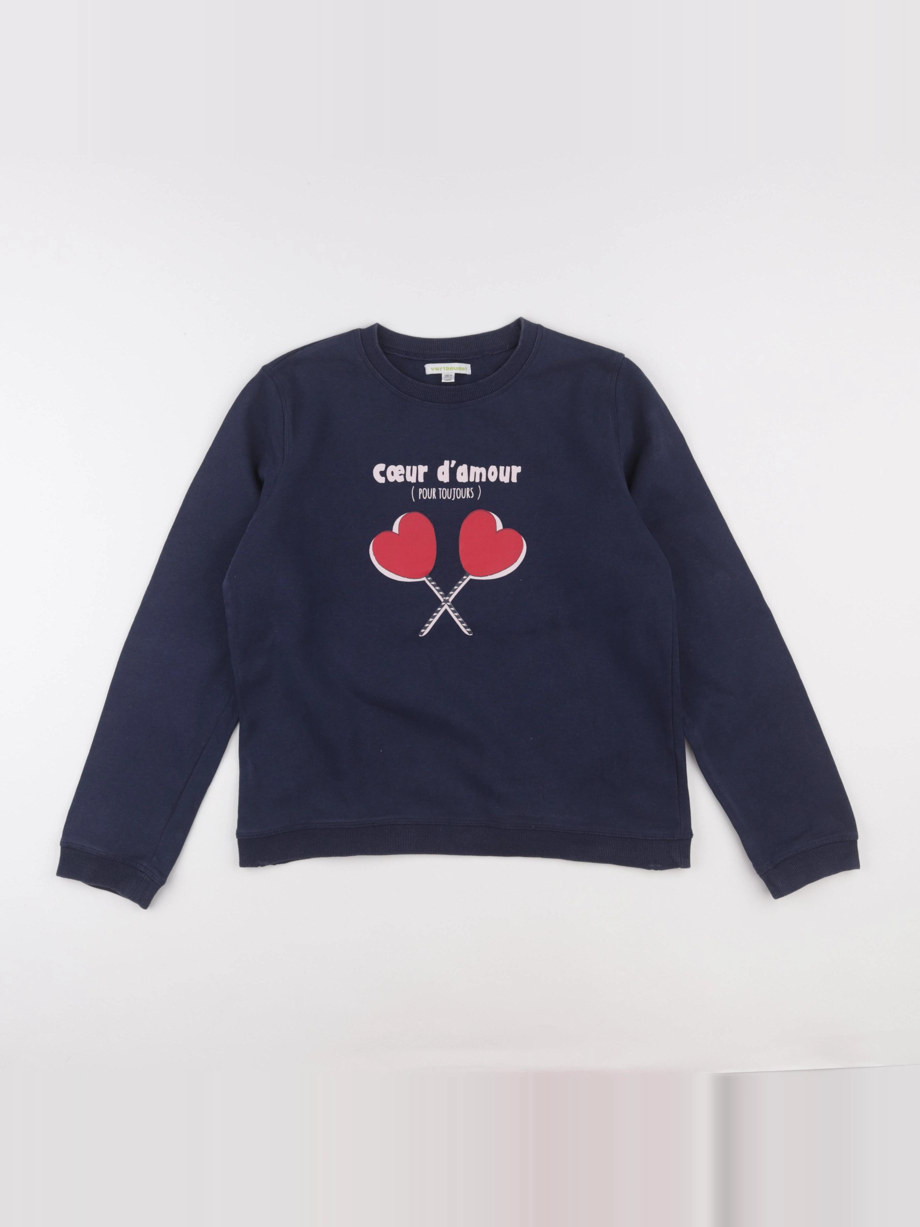 Vertbaudet - sweat multicolore - 14 ans