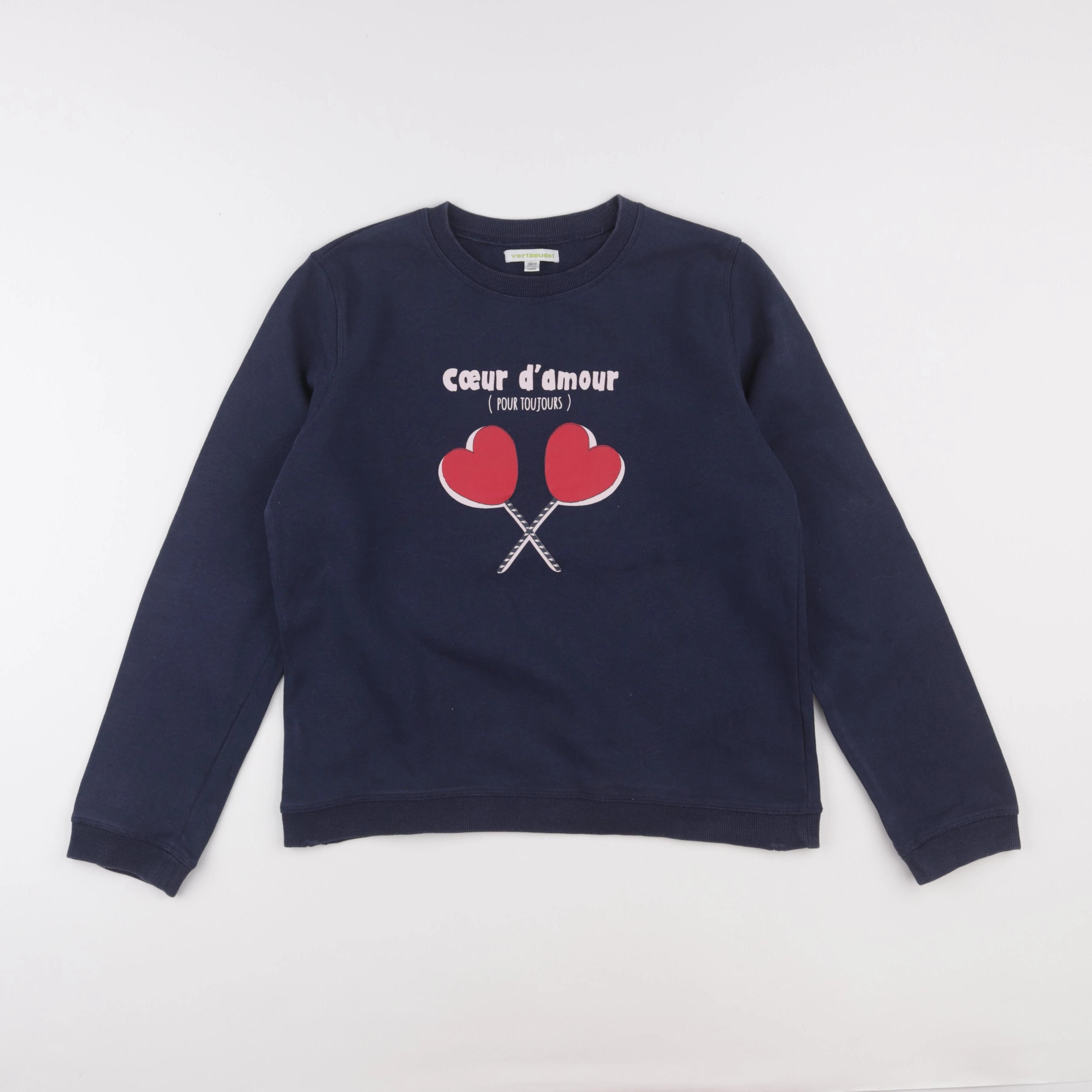 Vertbaudet - sweat multicolore - 14 ans