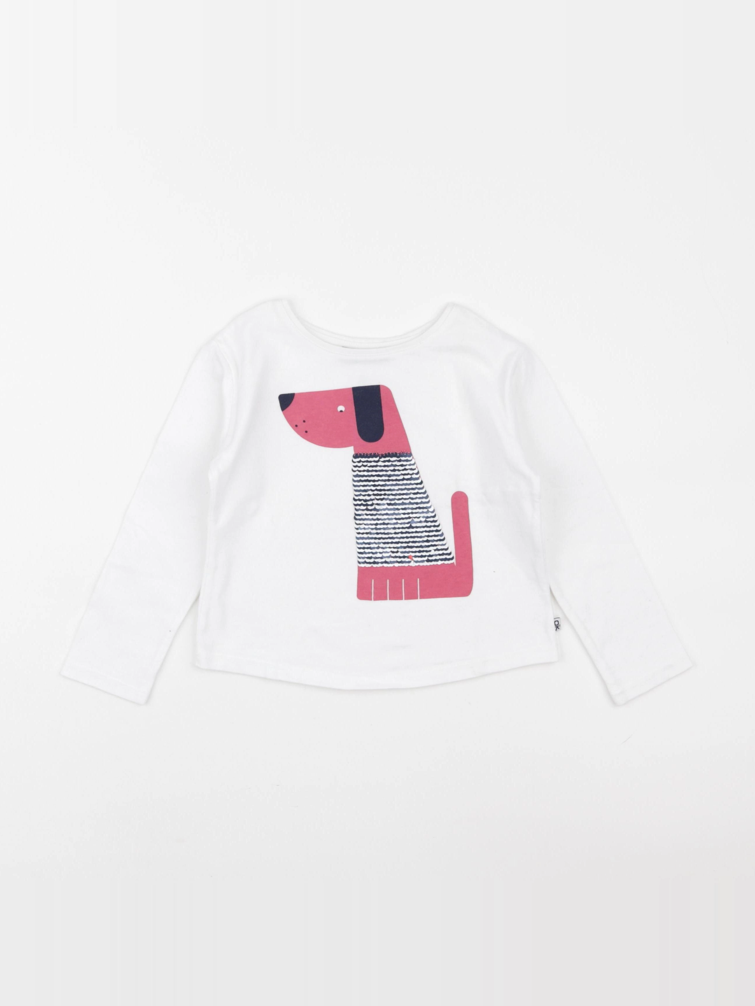 Okaidi - tee-shirt blanc - 3 ans