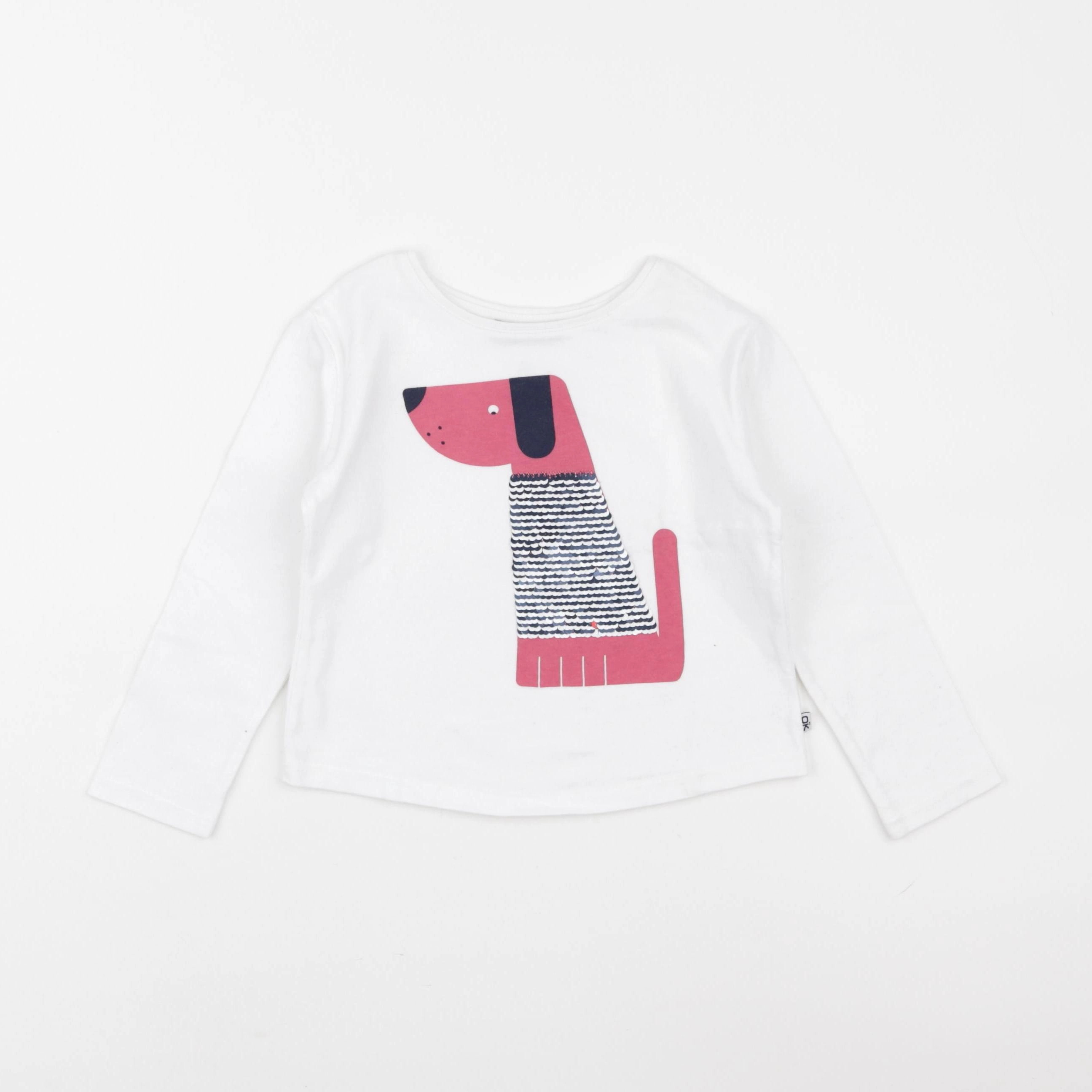 Okaidi - tee-shirt blanc - 3 ans