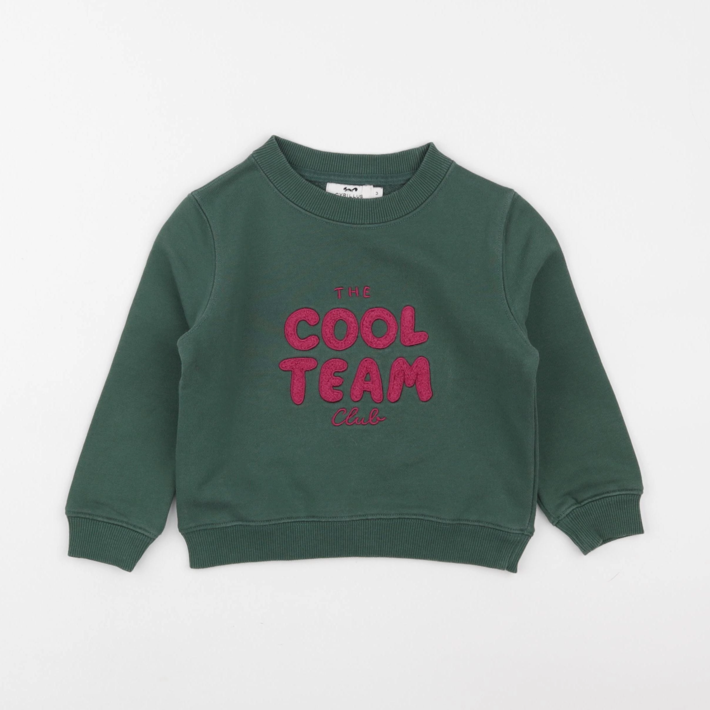Cyrillus - sweat vert - 3 ans