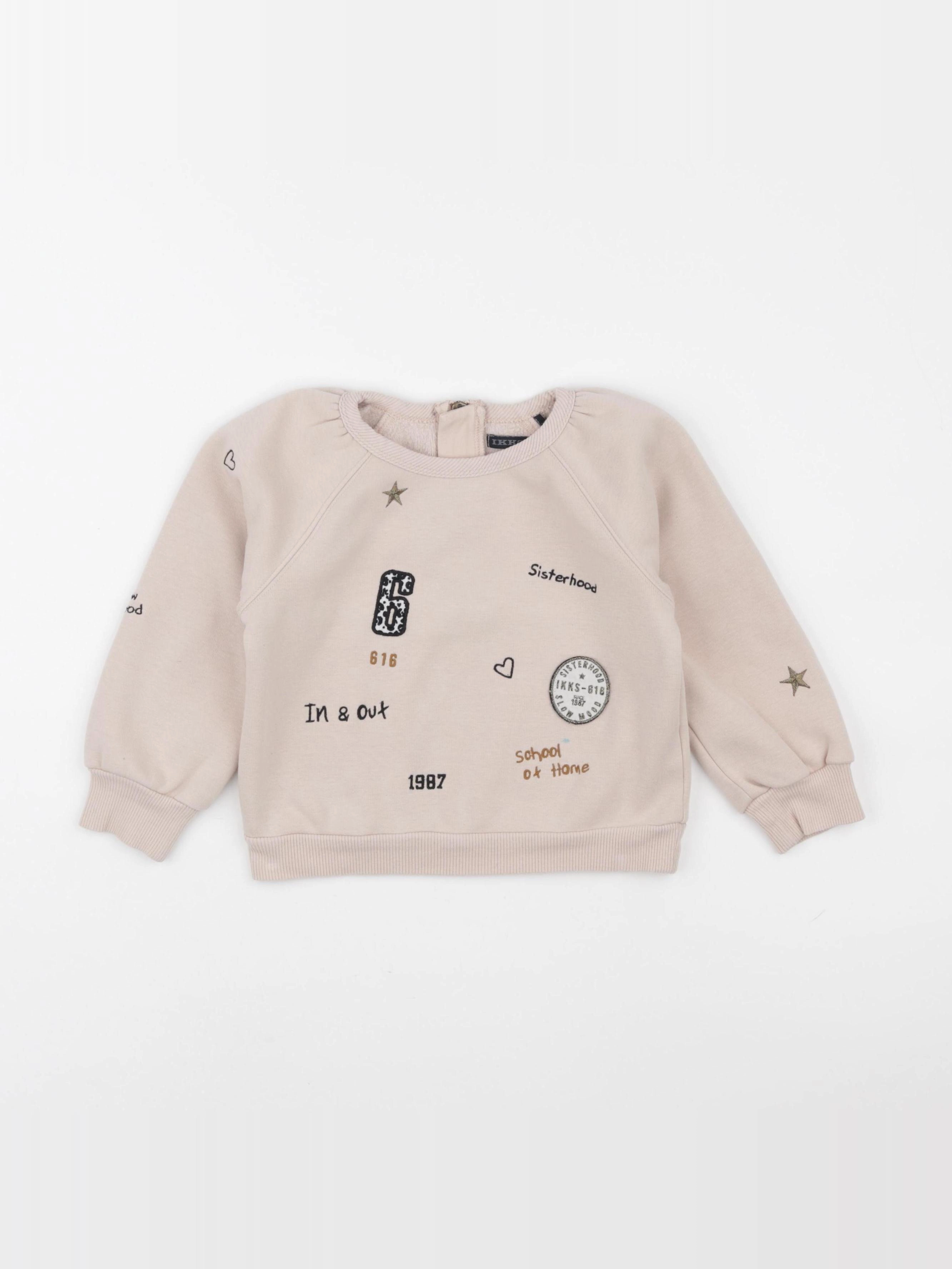 IKKS - sweat beige - 3 ans