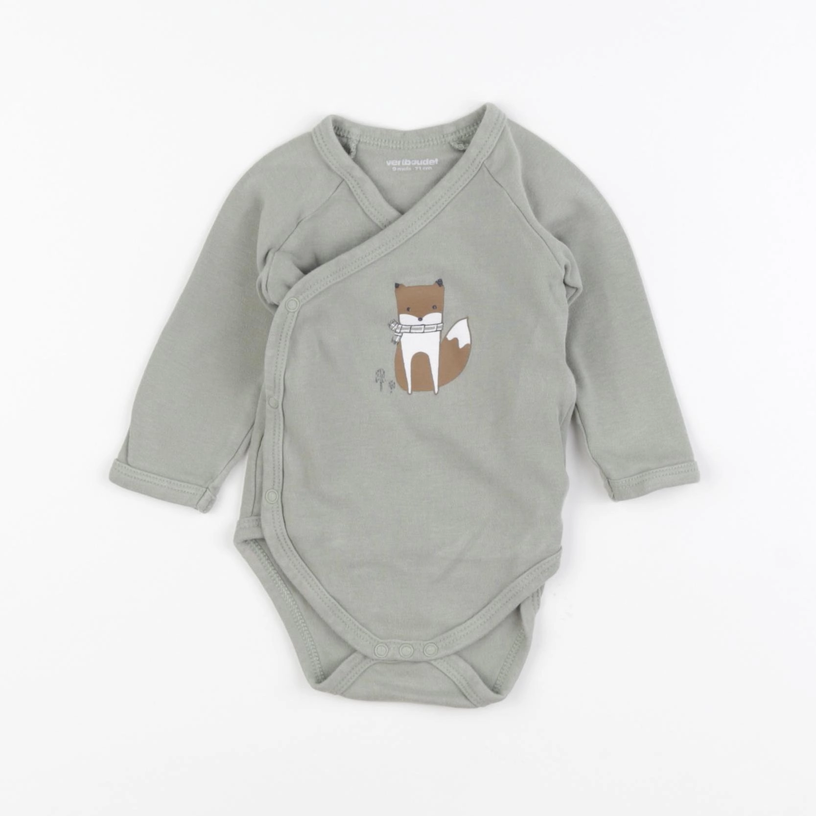 Vertbaudet - body vert - 9 mois