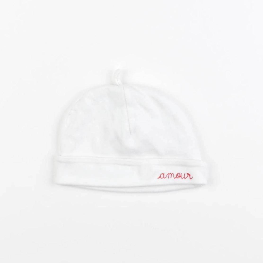Maison Labiche - bonnet de naissance blanc - 0/6 mois