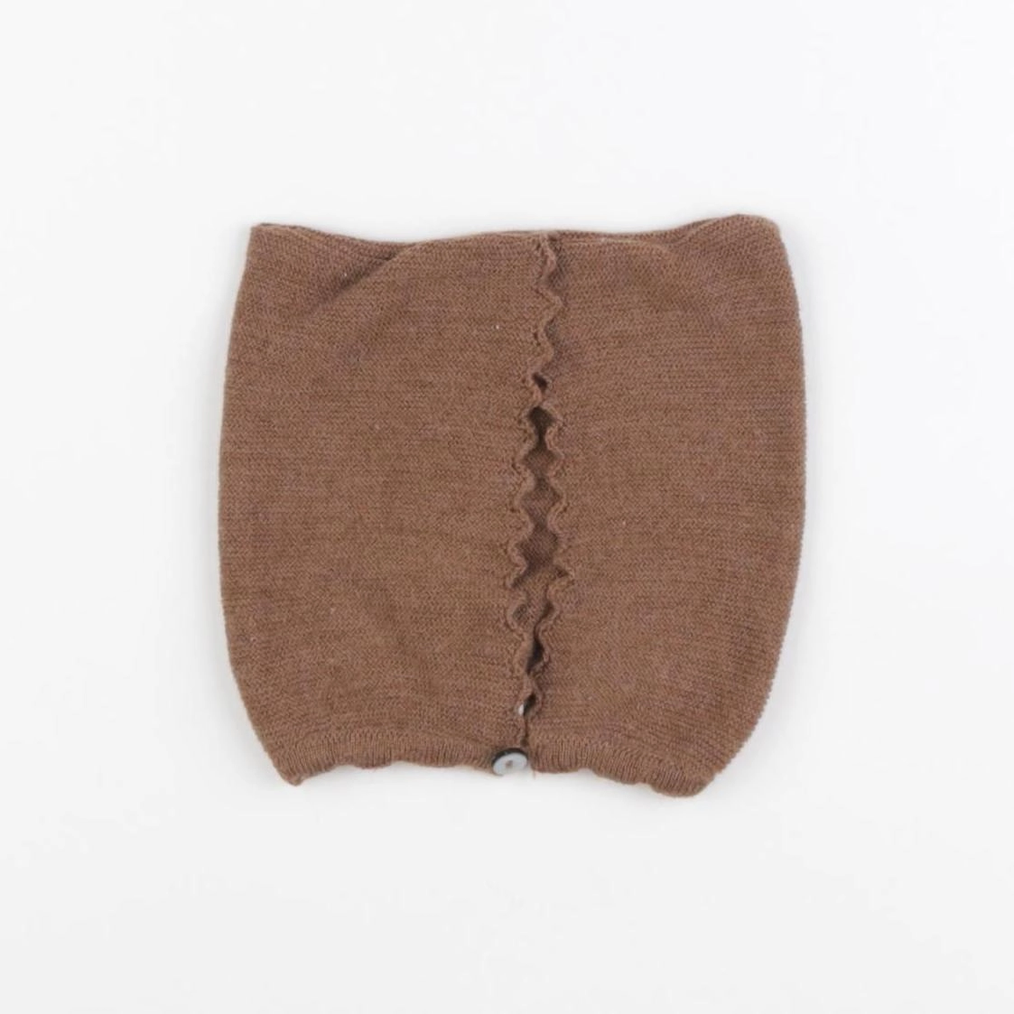 Konges slojd - bonnet de naissance marron - 0/3 mois