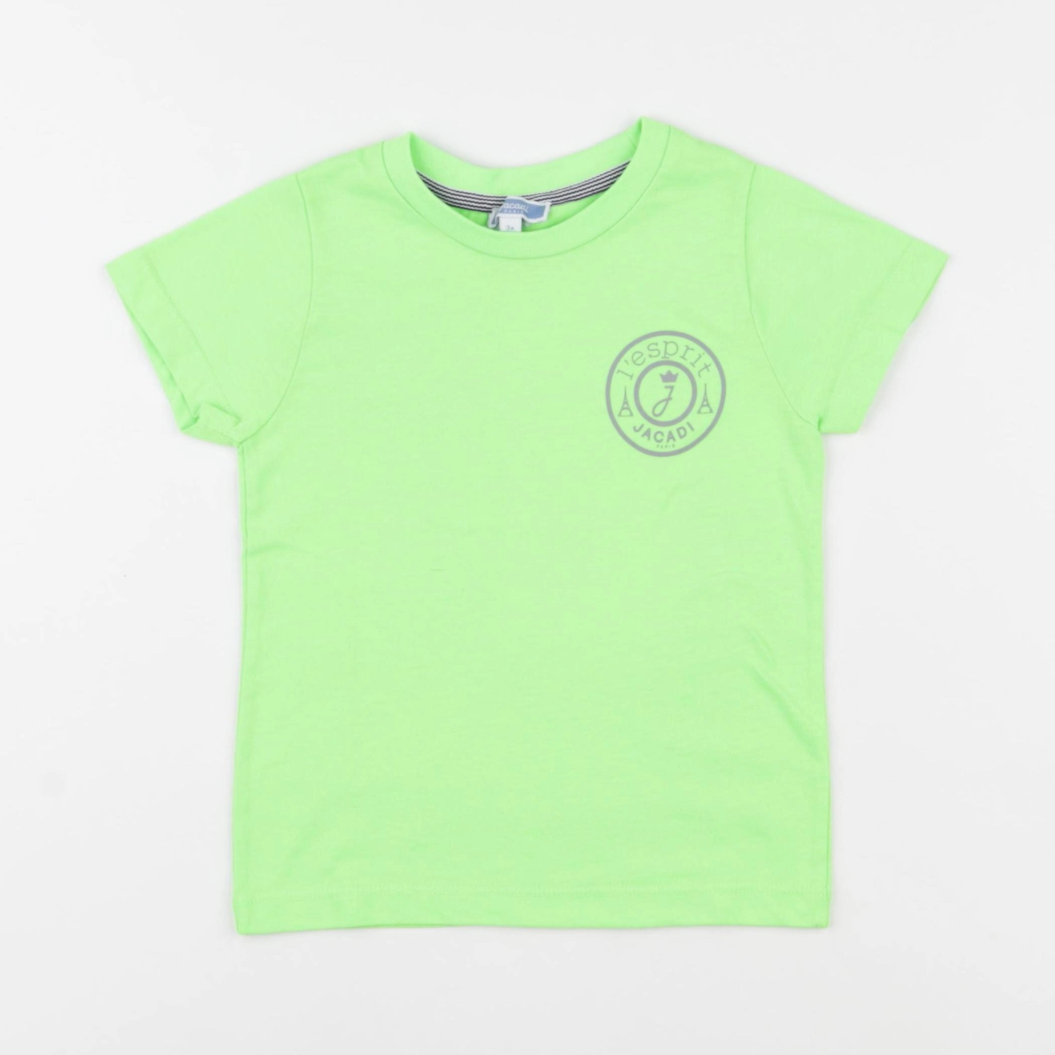 Jacadi - tee-shirt vert fluo - 3 ans