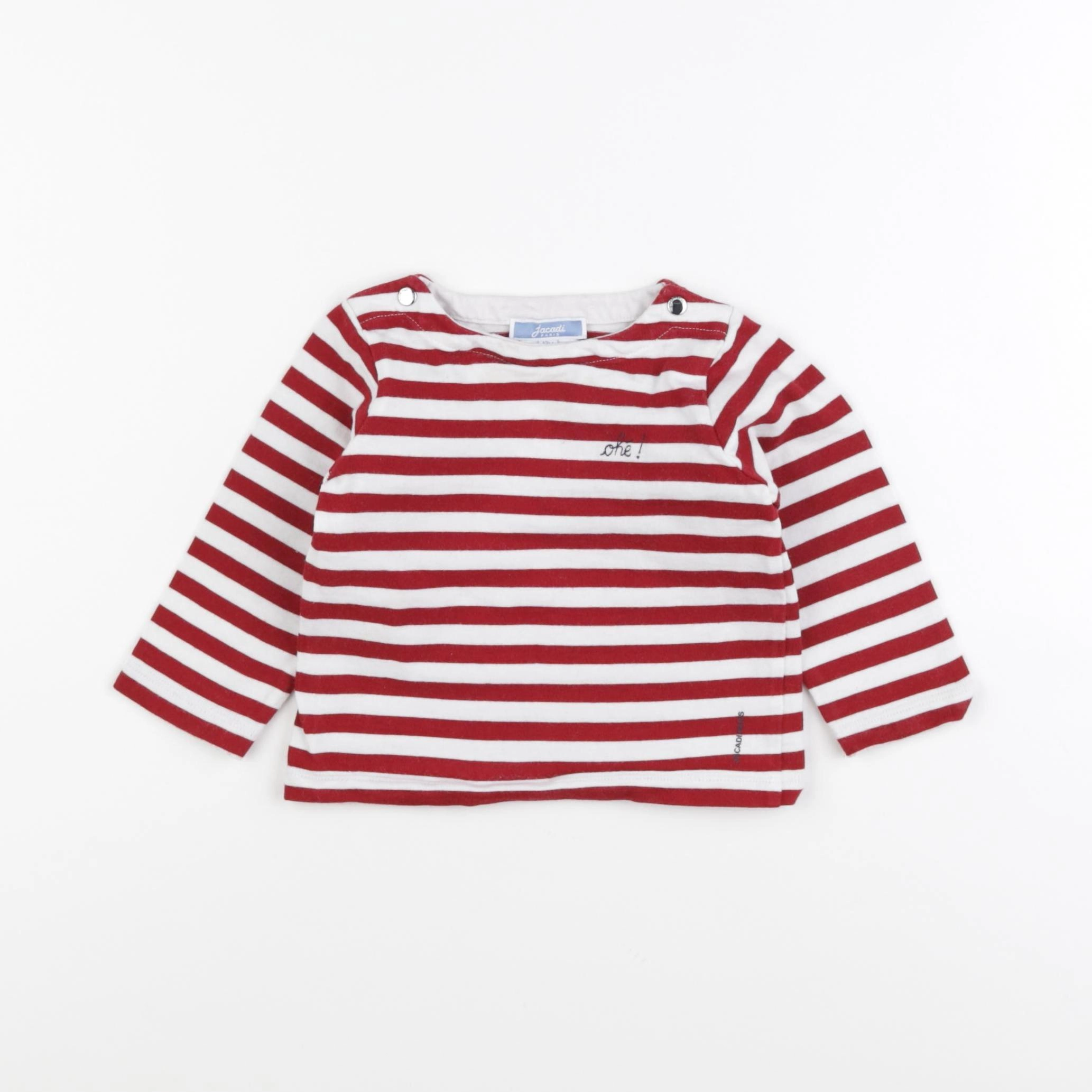 Jacadi - tee-shirt rouge - 12 mois