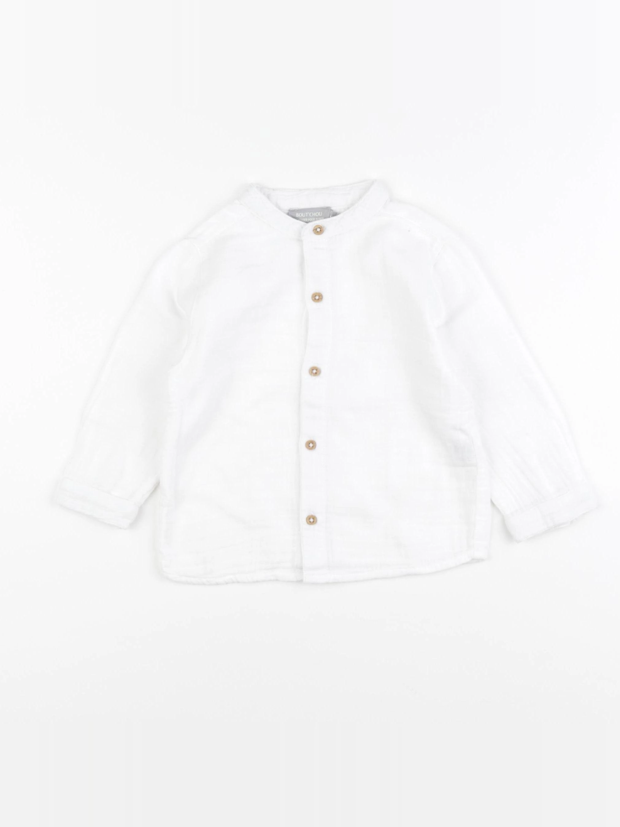 Boutchou - chemise blanc - 12 mois