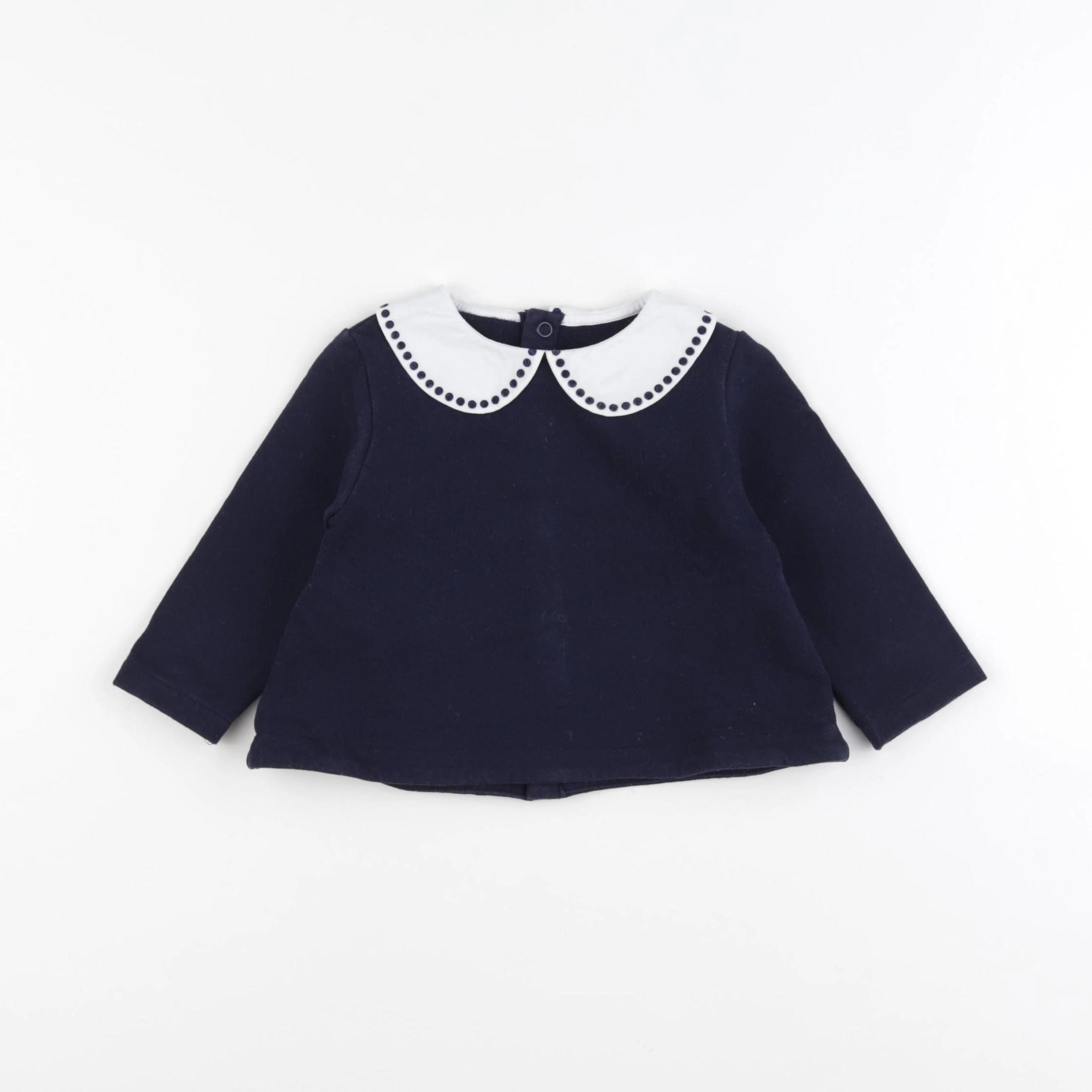Jacadi - sweat bleu - 12 mois