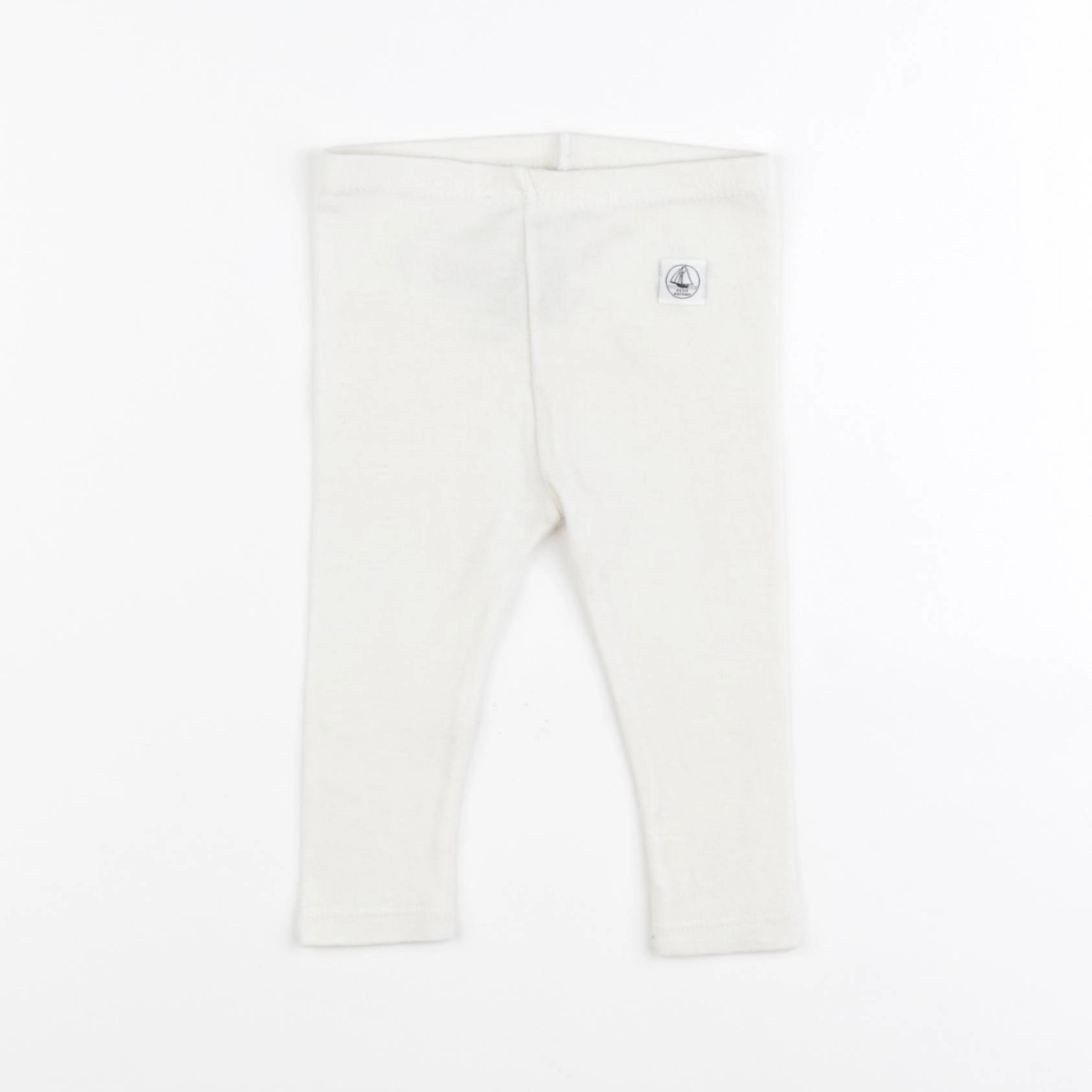 Petit Bateau - legging blanc - 6 mois