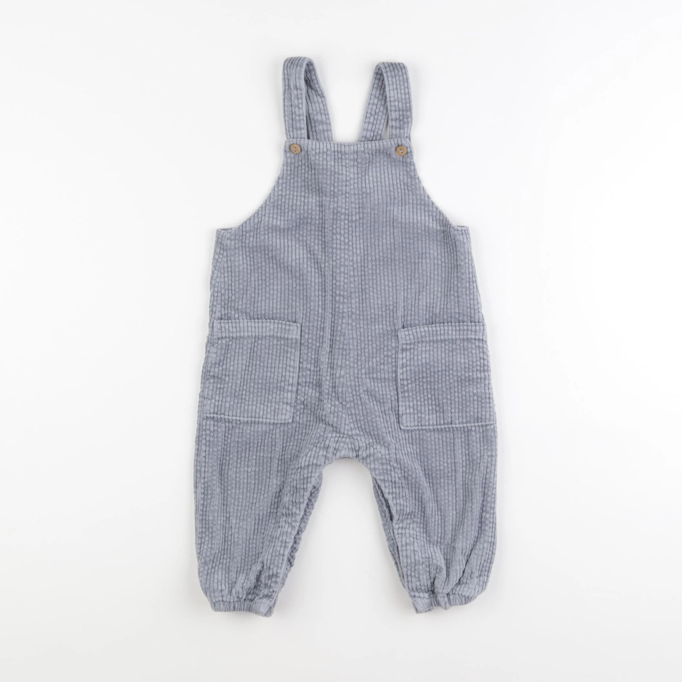 Zara - salopette doublé bleu - 9/12 mois