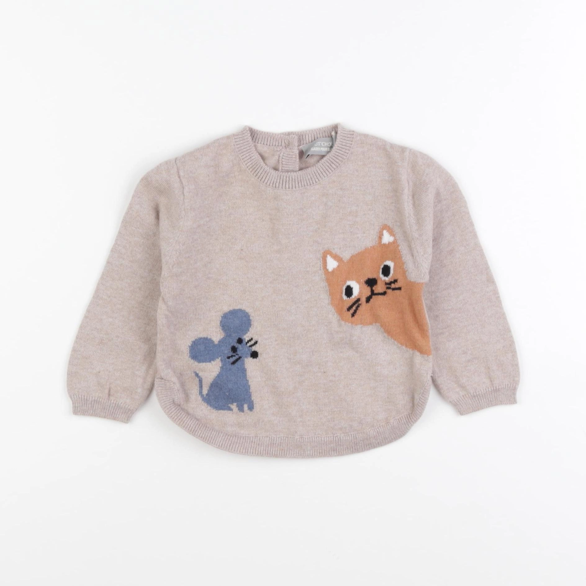 Boutchou - pull multicolore - 9 mois