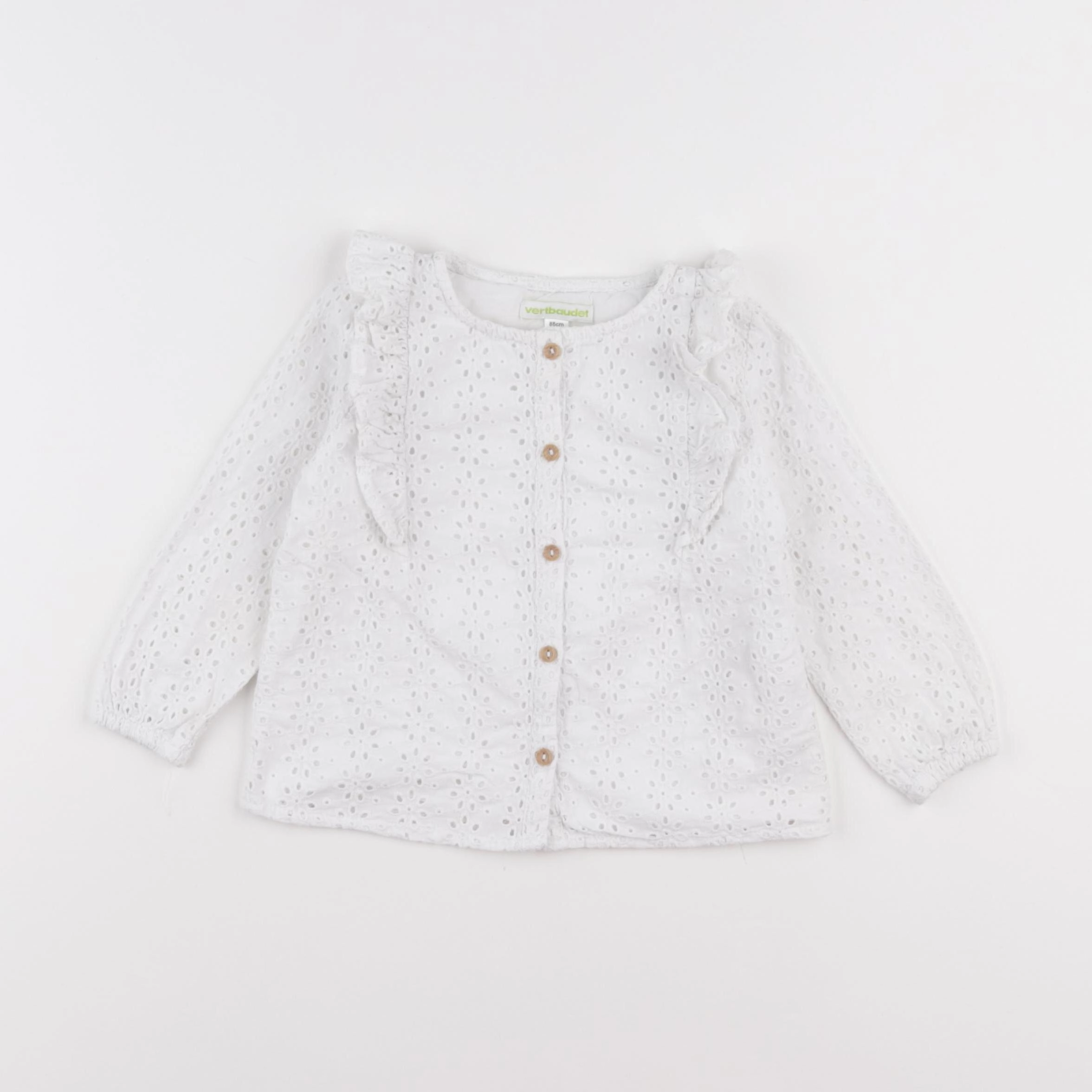 Vertbaudet - blouse blanc - 2 ans