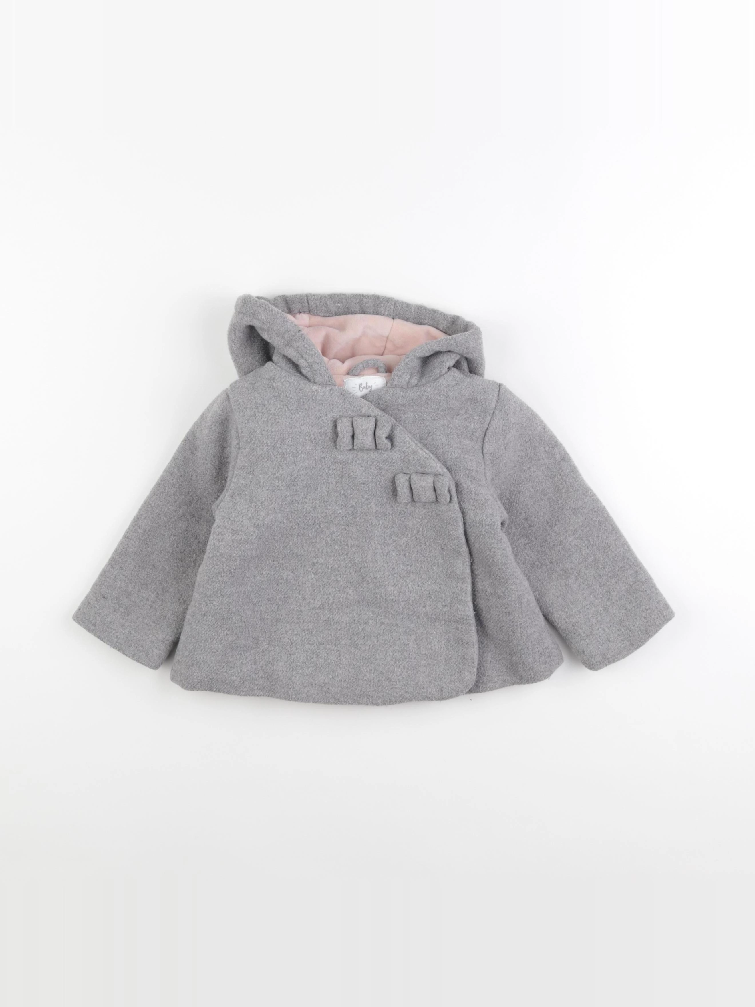 Vertbaudet - manteau gris - 18 mois