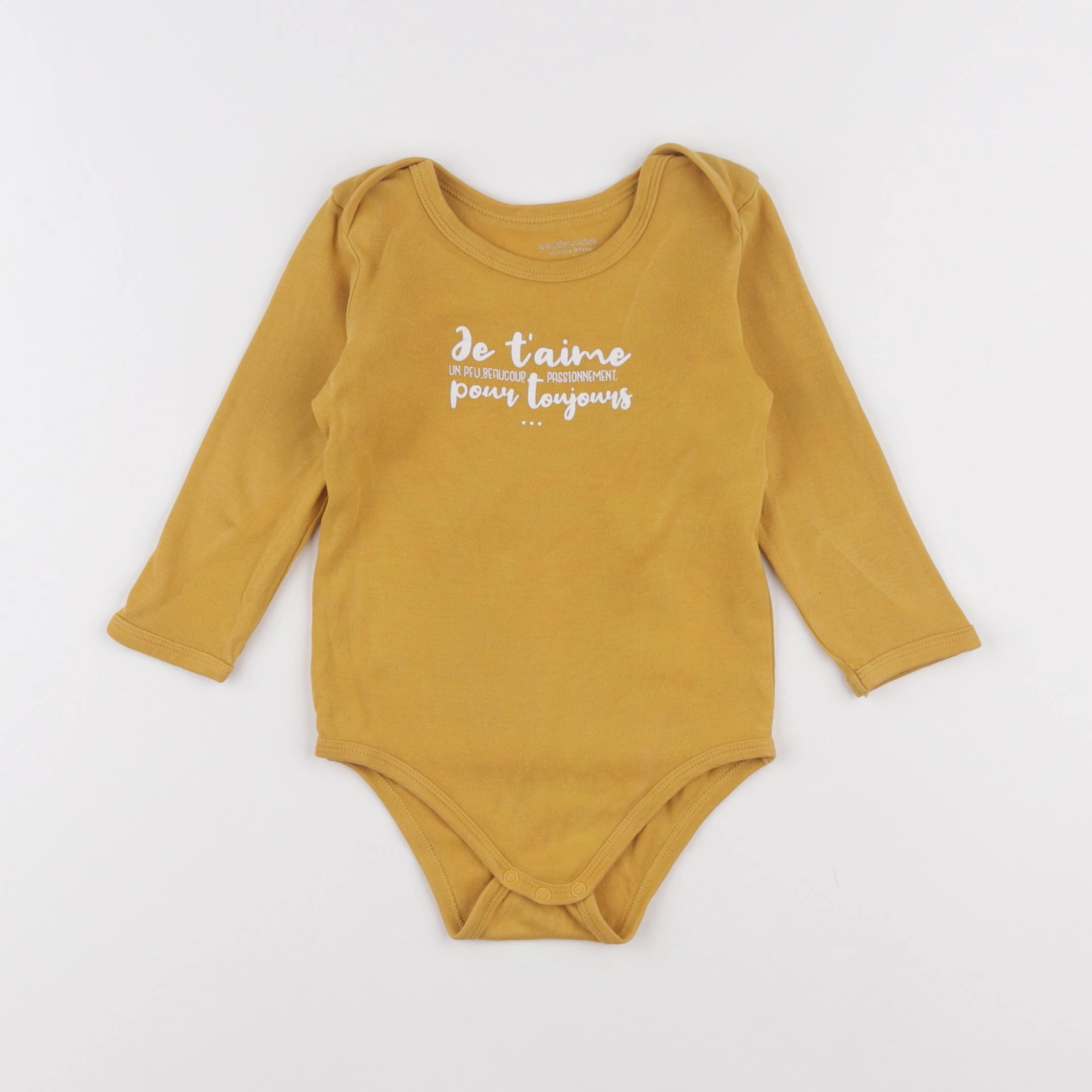 Vertbaudet - body jaune - 12/18 mois