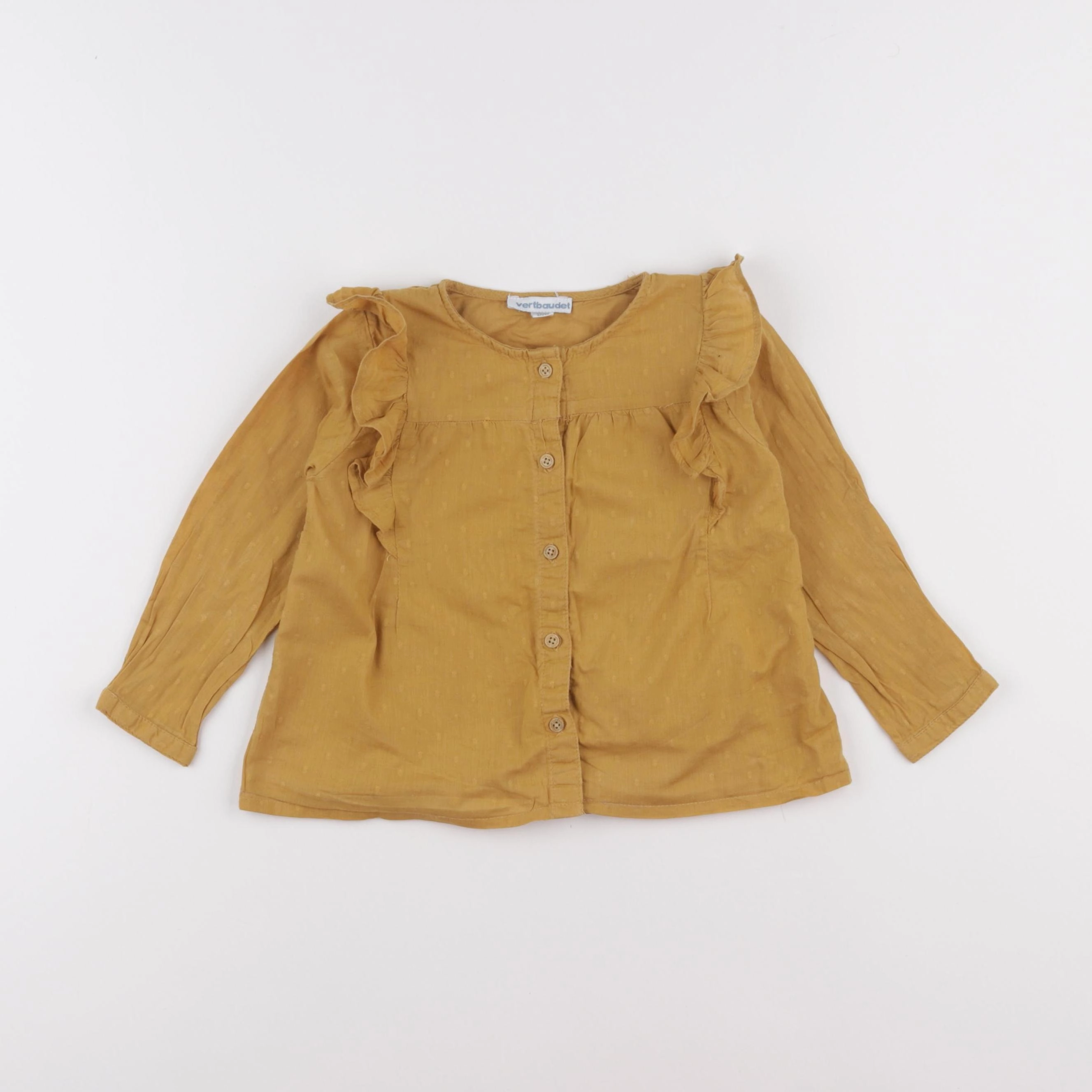 Vertbaudet - blouse jaune - 2 ans