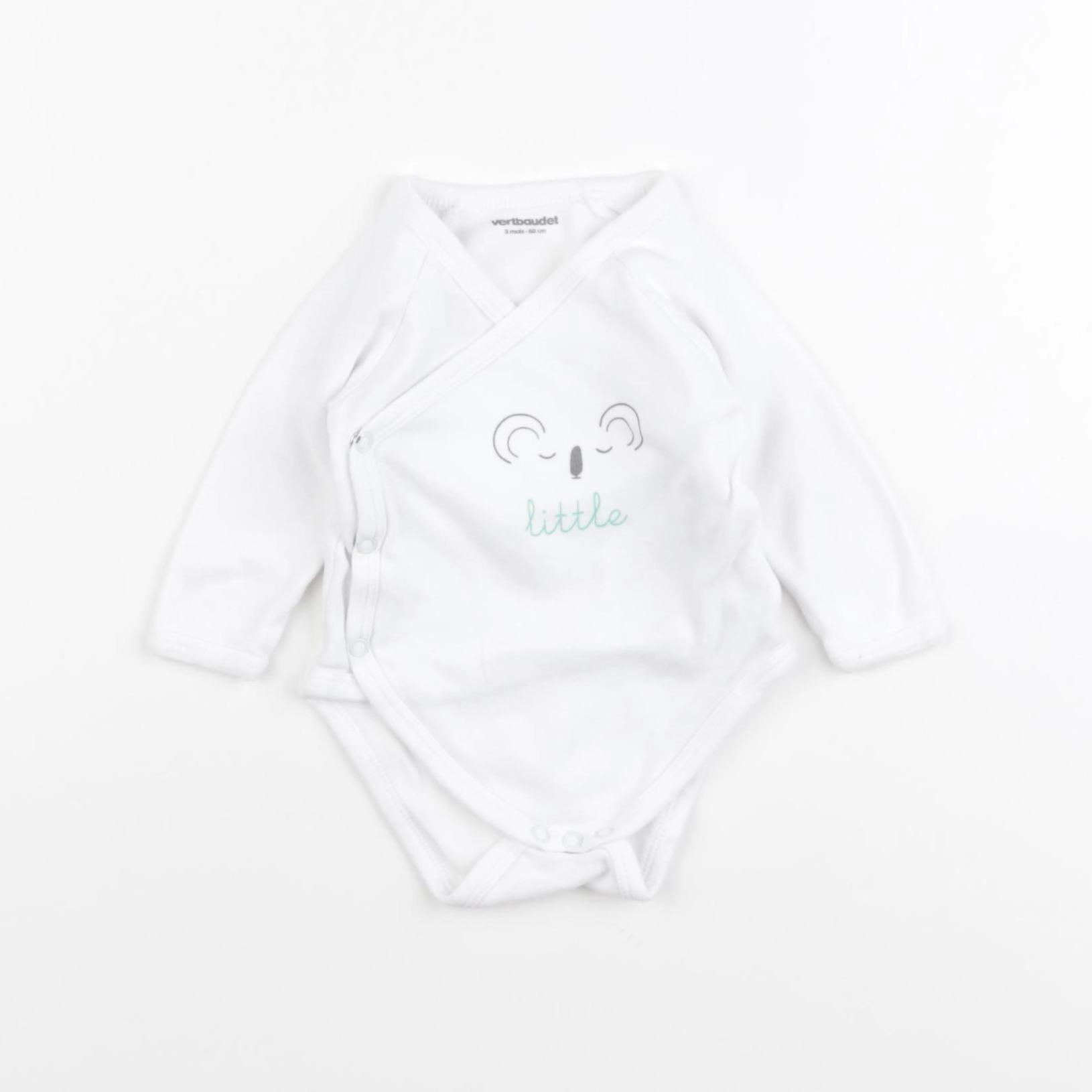 Vertbaudet - body blanc - 3 mois