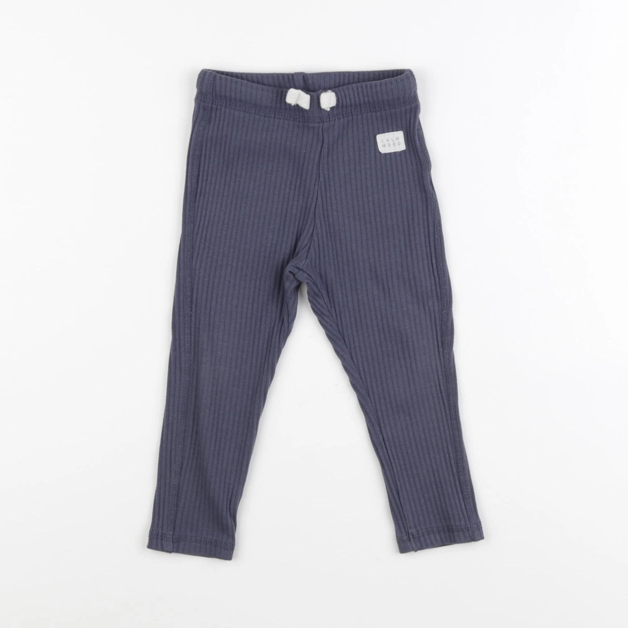 Zara - legging bleu - 12/18 mois