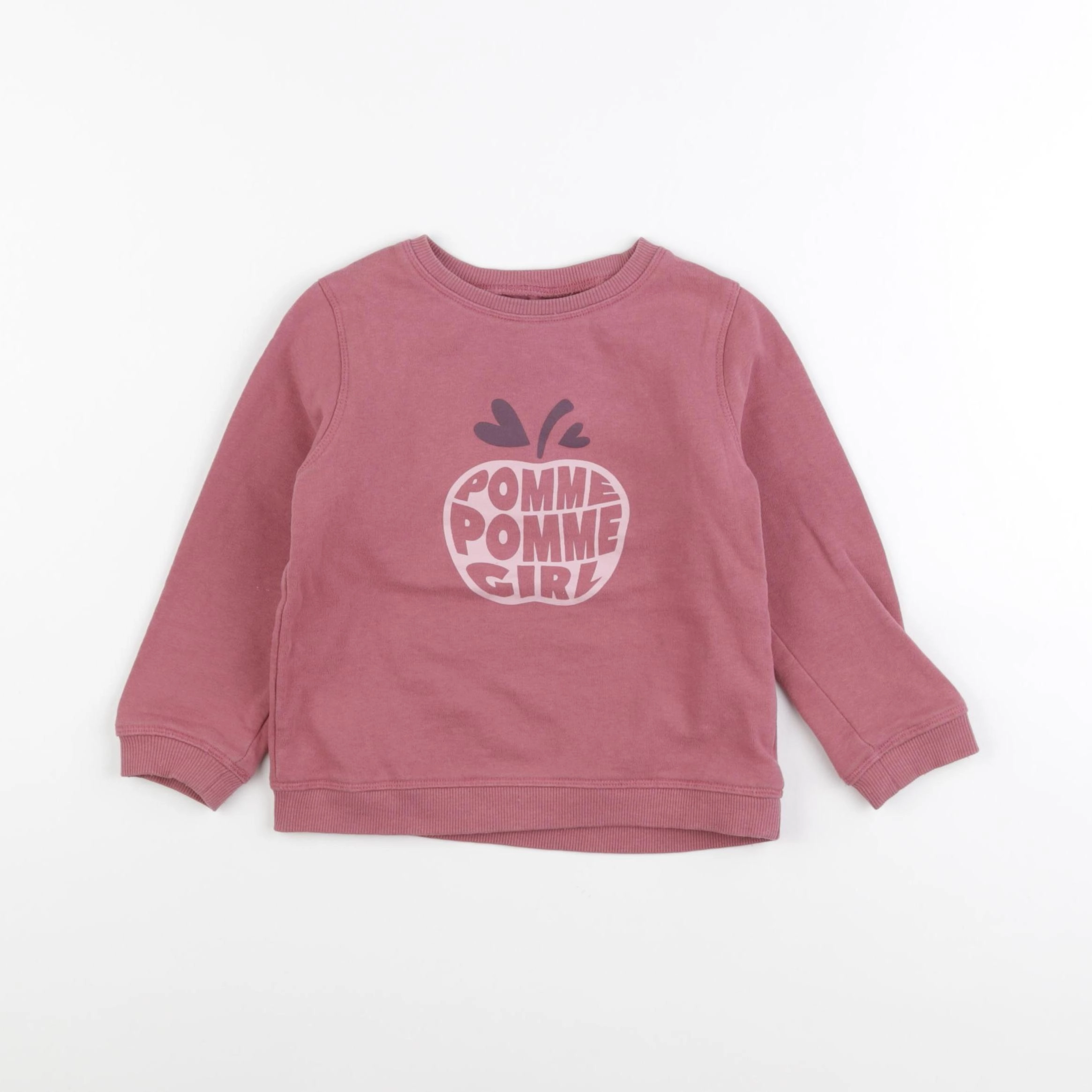Vertbaudet - sweat rose - 3 ans