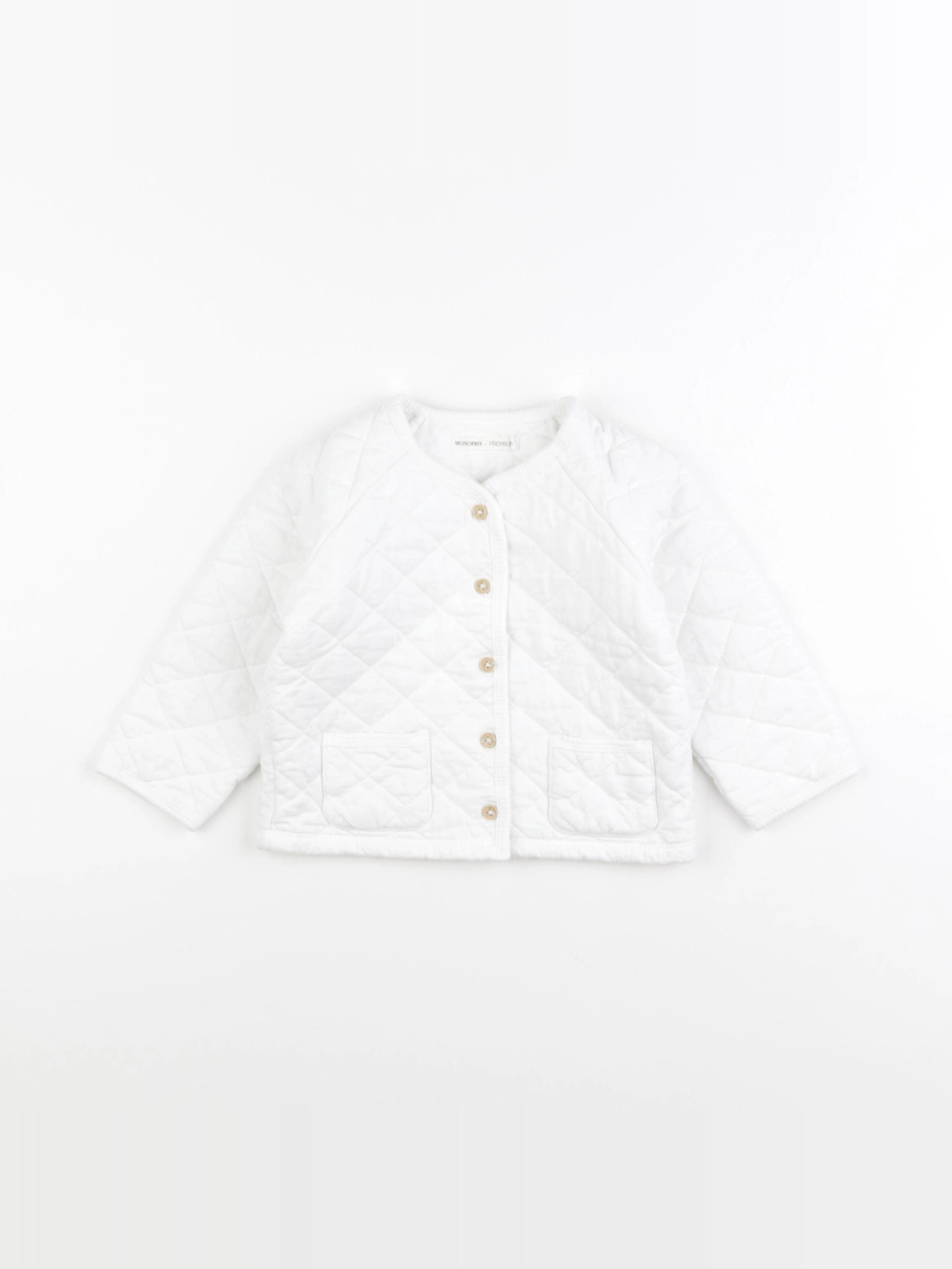Monoprix - veste blanc - 24 mois