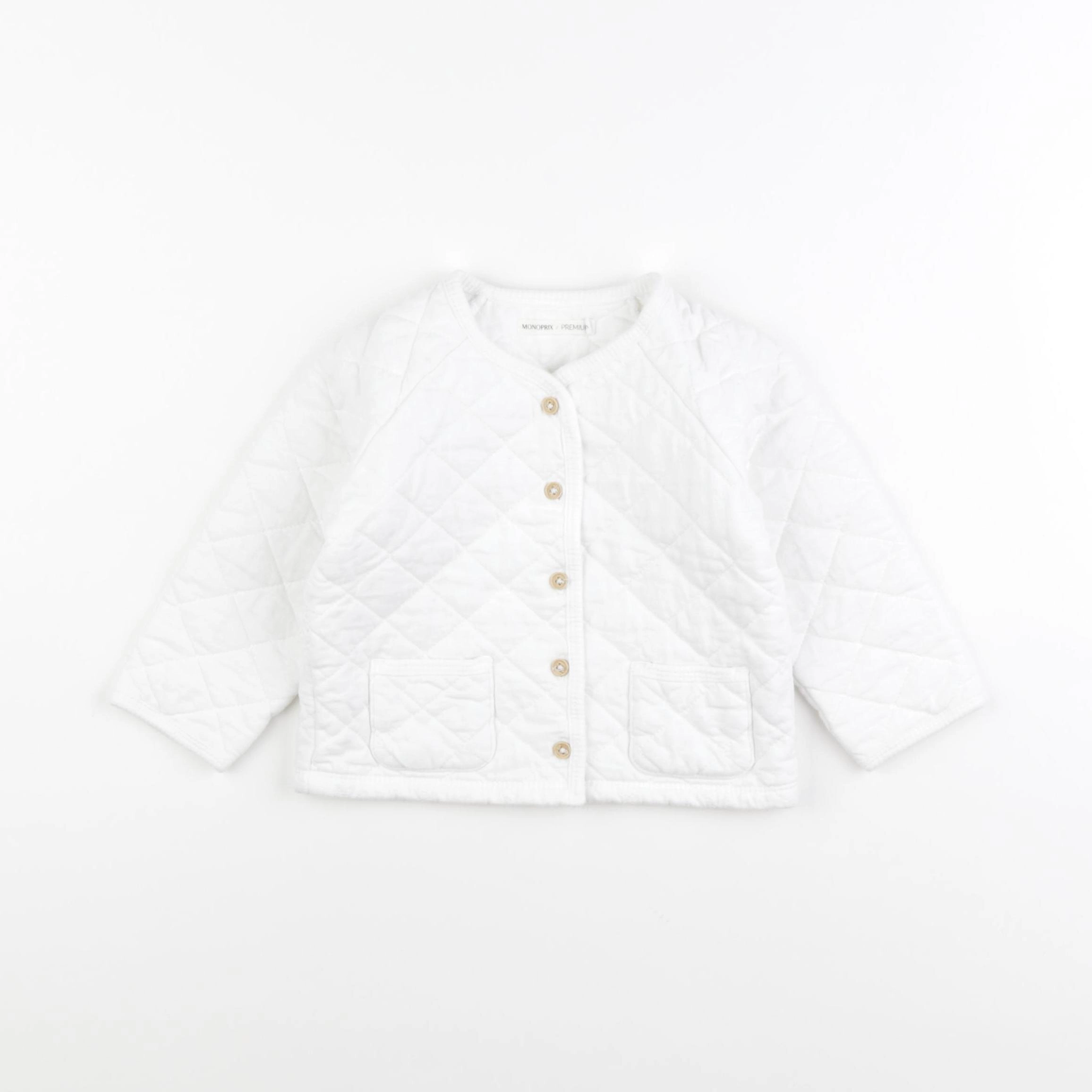 Monoprix - veste blanc - 24 mois