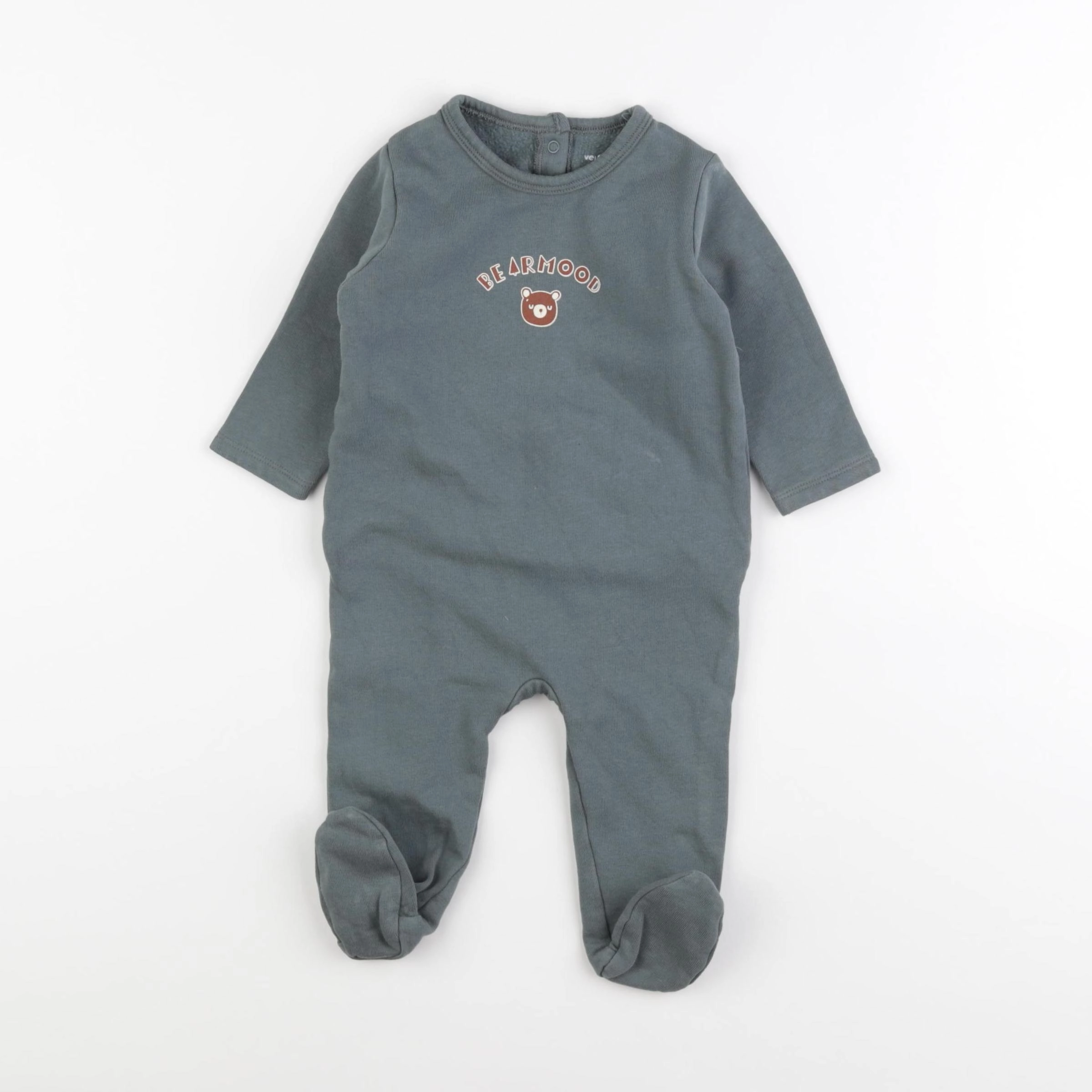 Vertbaudet - pyjama coton vert - 6 mois