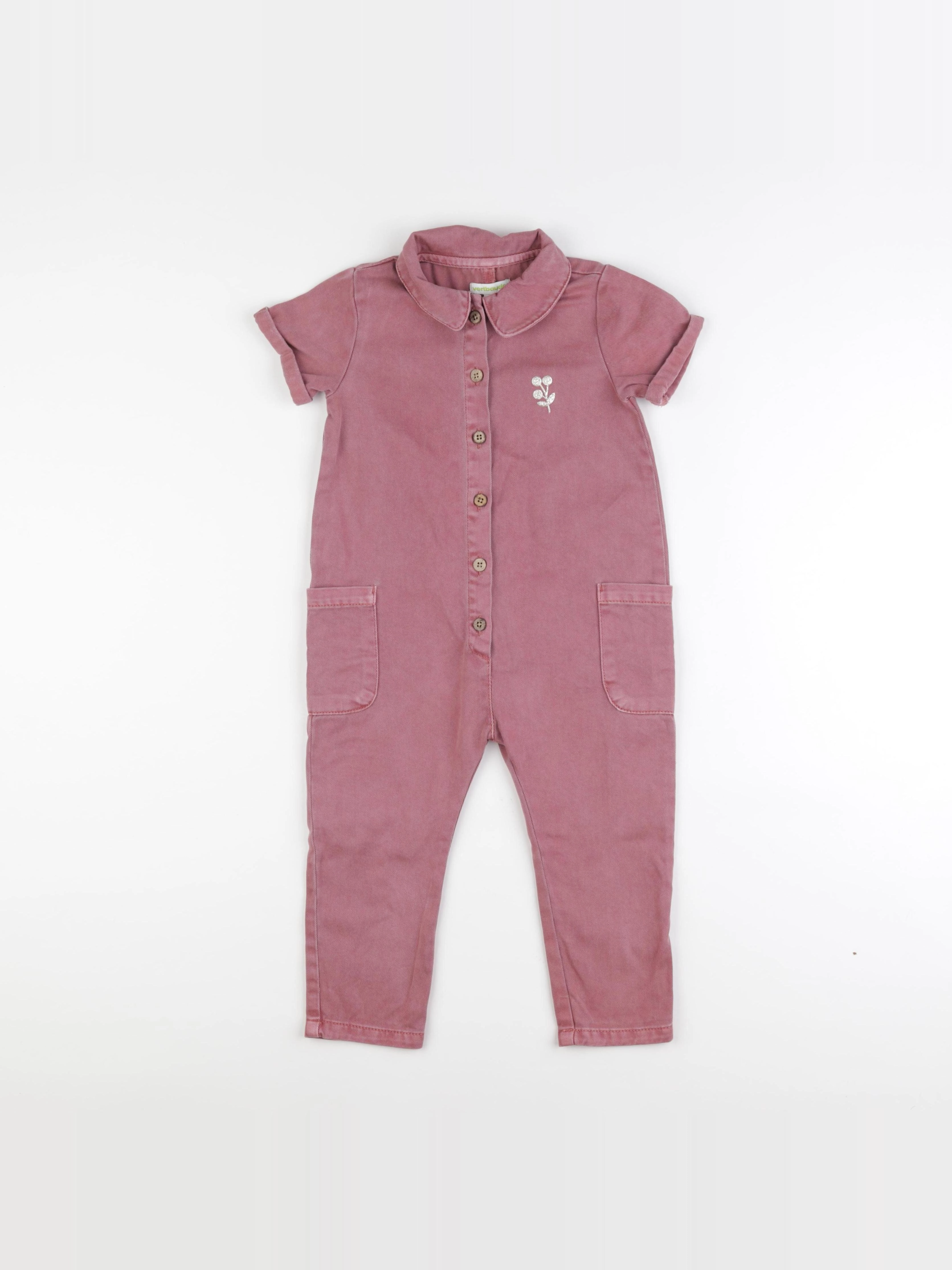 Vertbaudet - combinaison rose - 36 mois