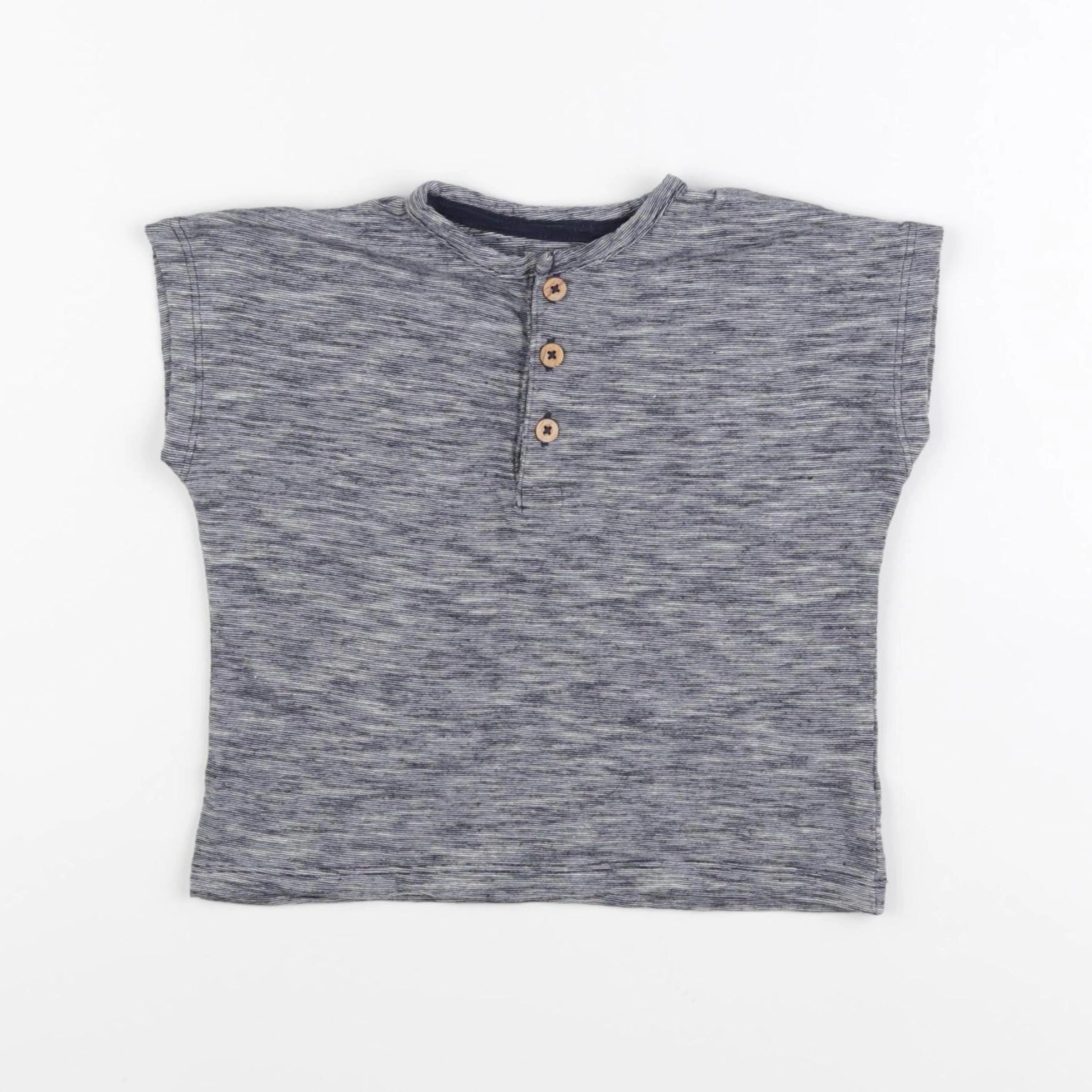 Vertbaudet - tee-shirt bleu - 24 mois