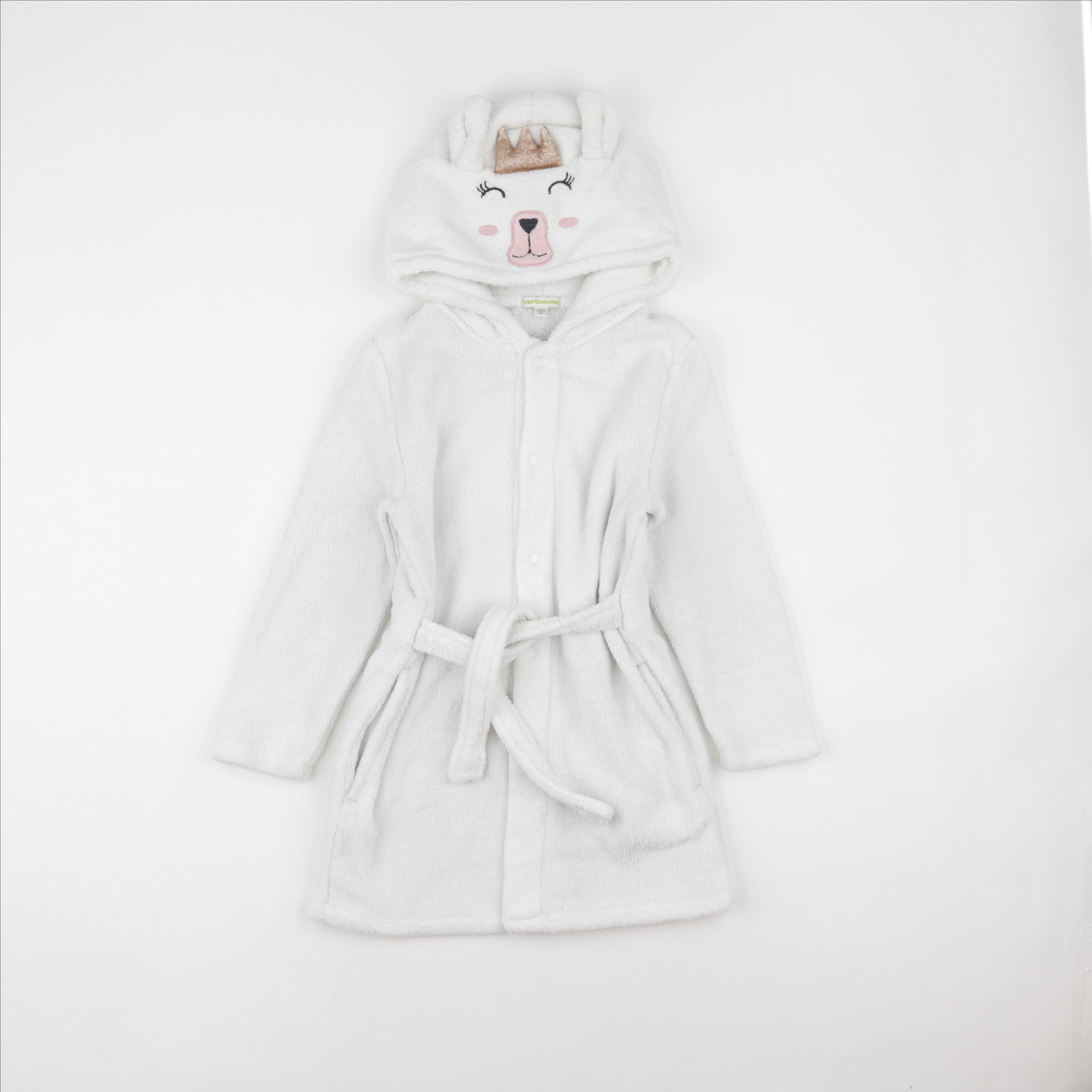 Vertbaudet - robe de chambre blanc - 8 ans