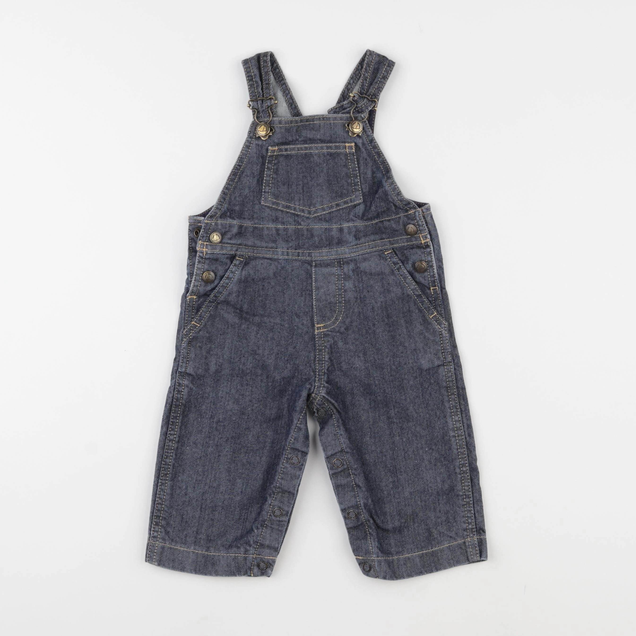 Petit Bateau - salopette bleu - 6 mois