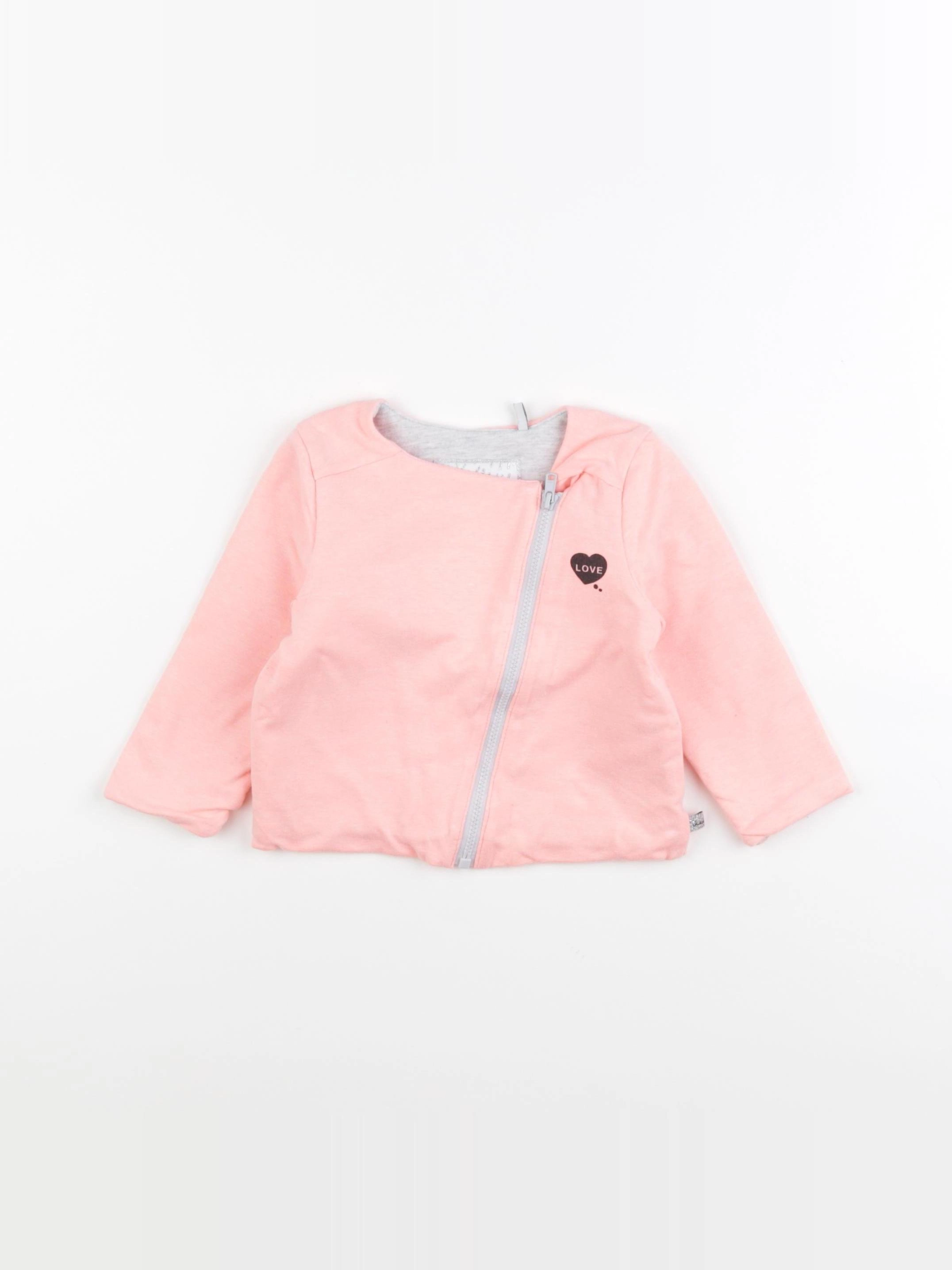 IKKS - sweat rose fluo - 18 mois