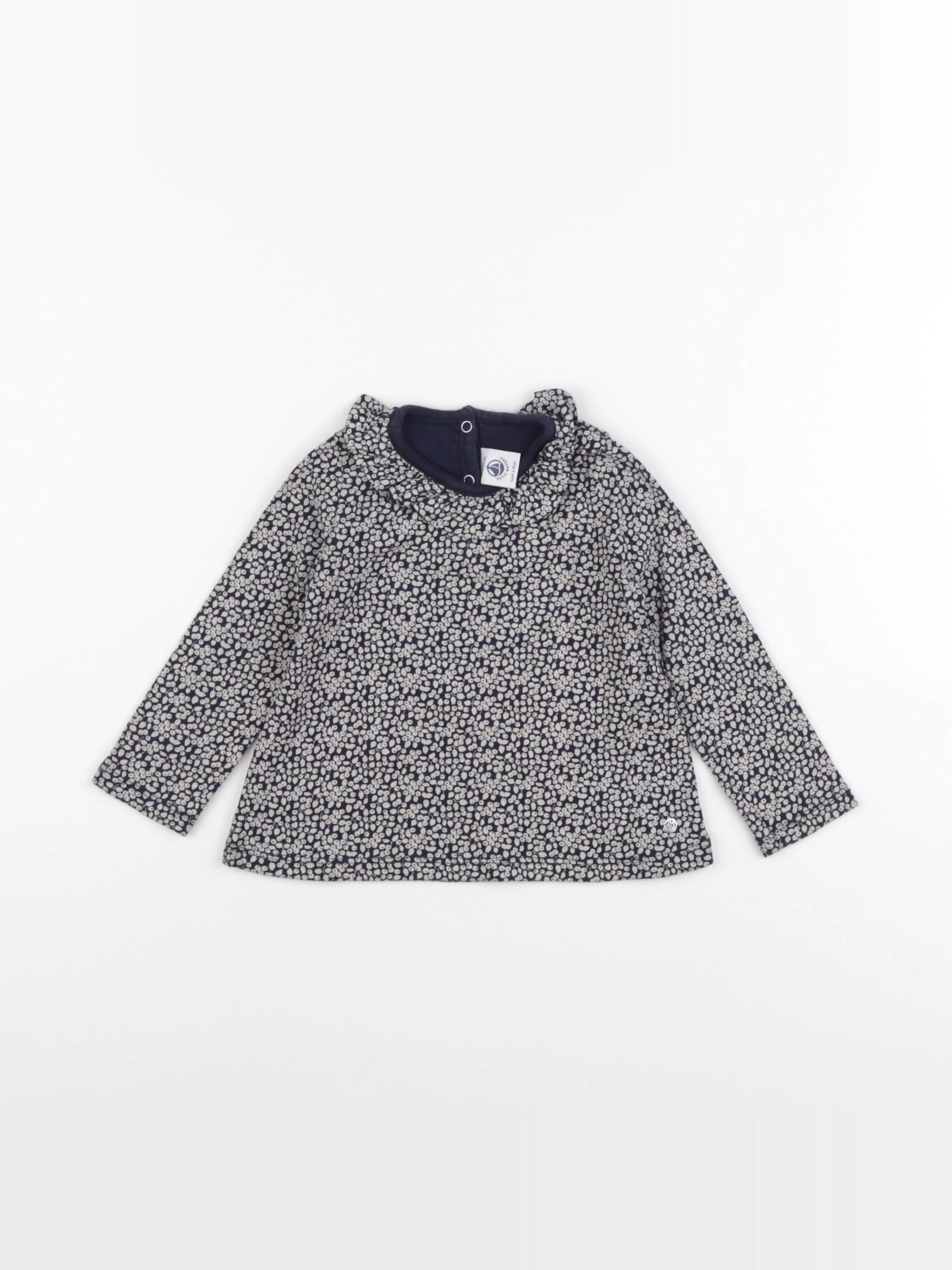 Petit Bateau - tee-shirt bleu - 18 mois
