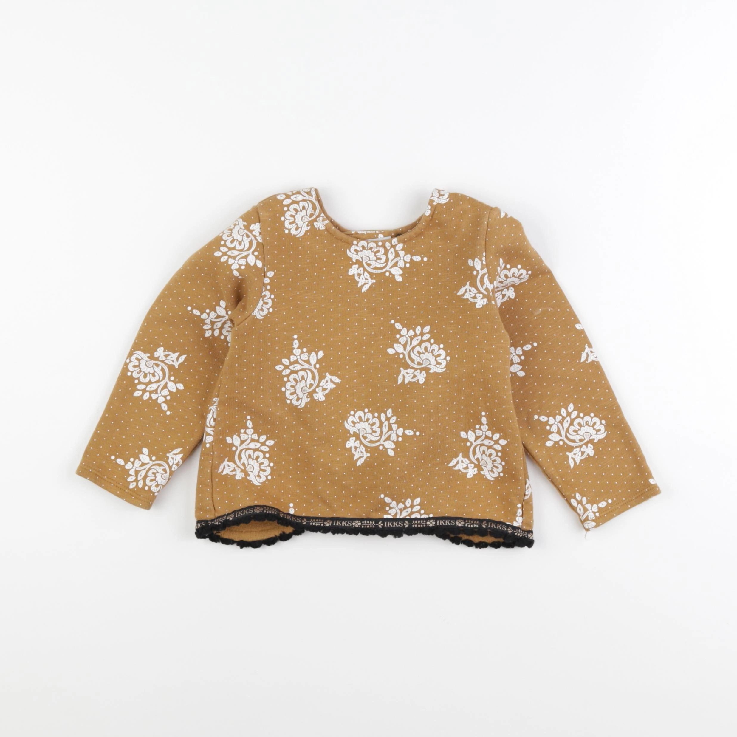 IKKS - sweat marron - 2 ans