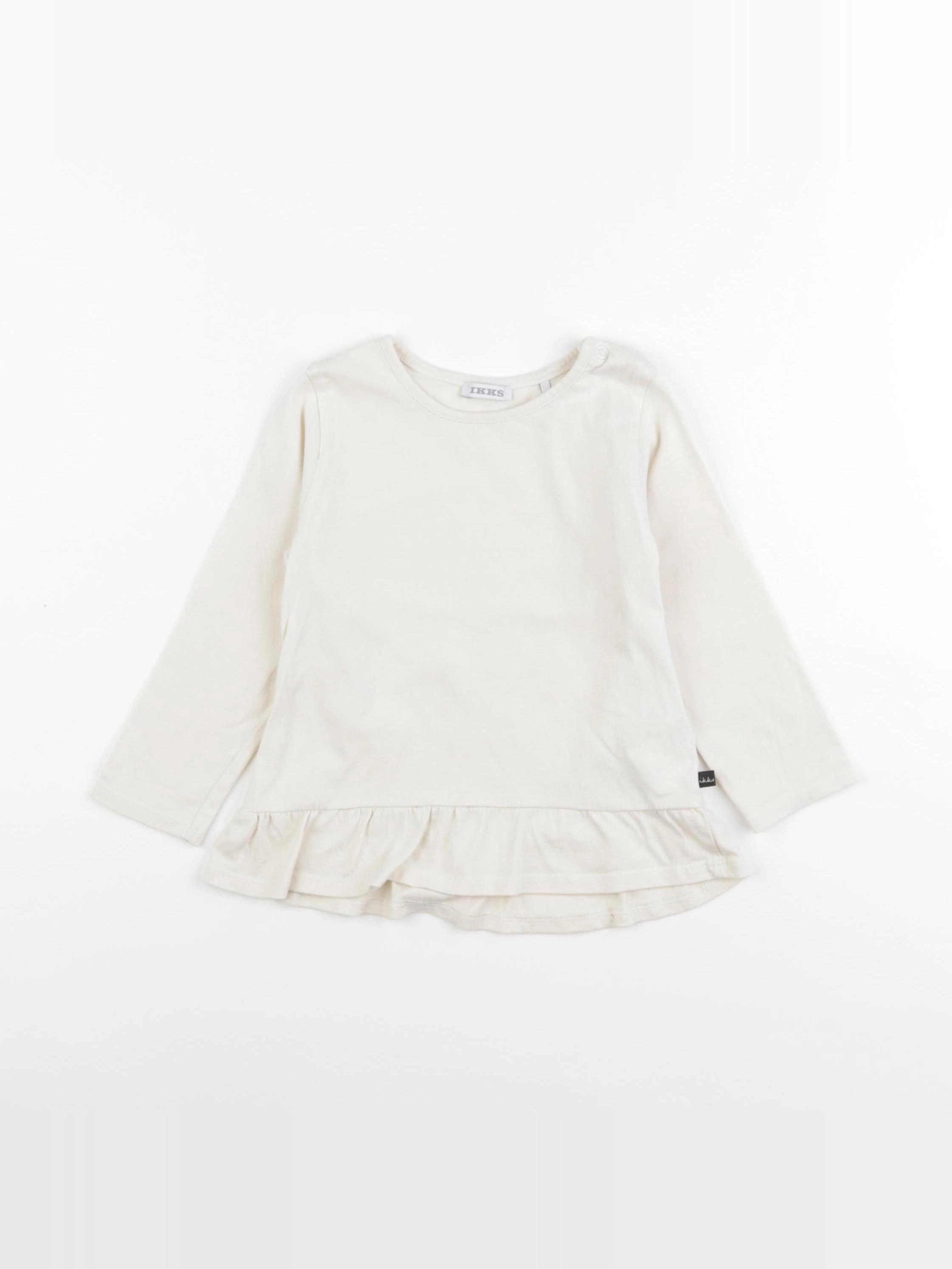 IKKS - tee-shirt beige - 2 ans